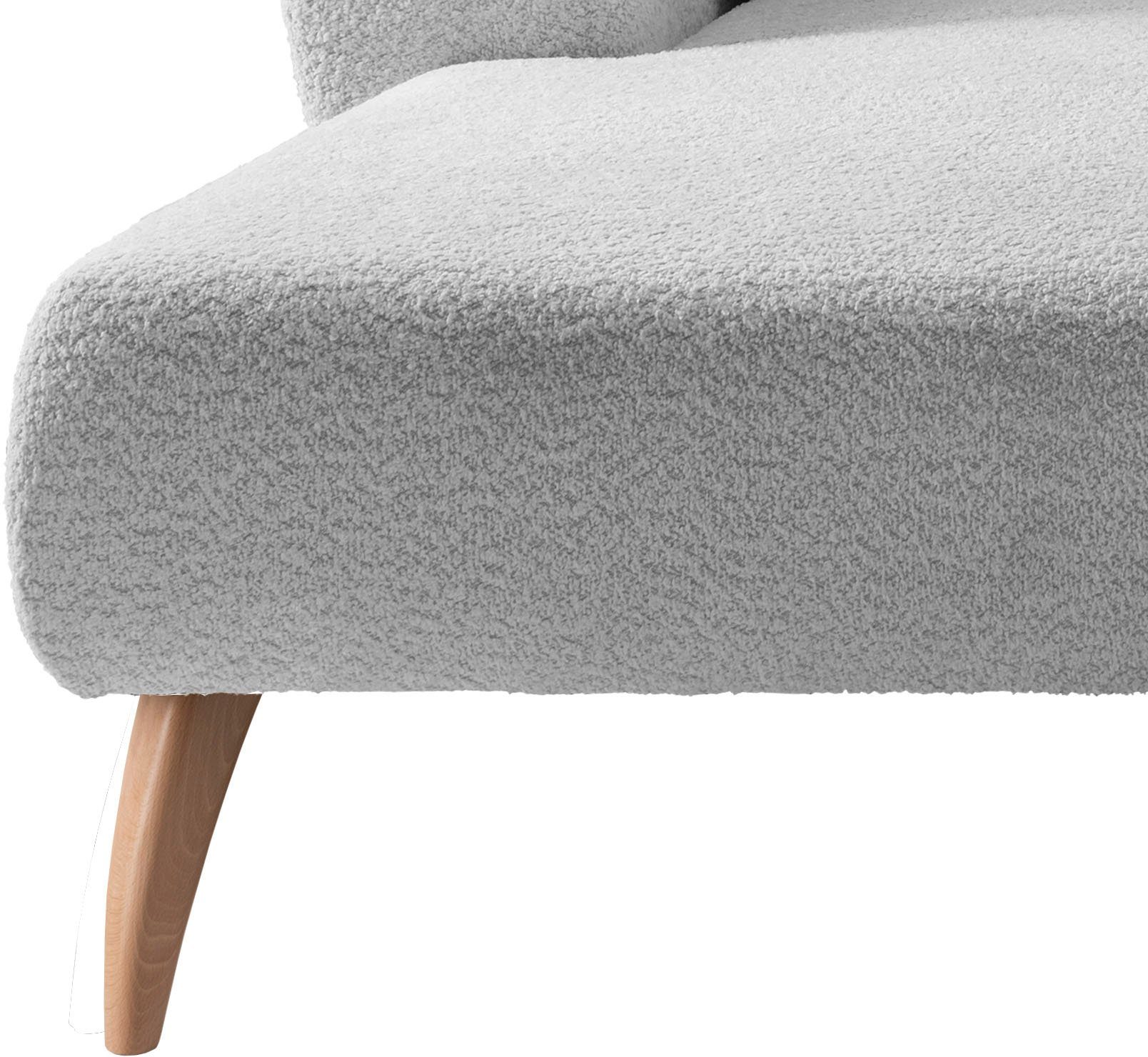 INOSIGN Hoekbank Colori L-vorm Houtkleur voetkeuze, inclusief 4x sierkussens