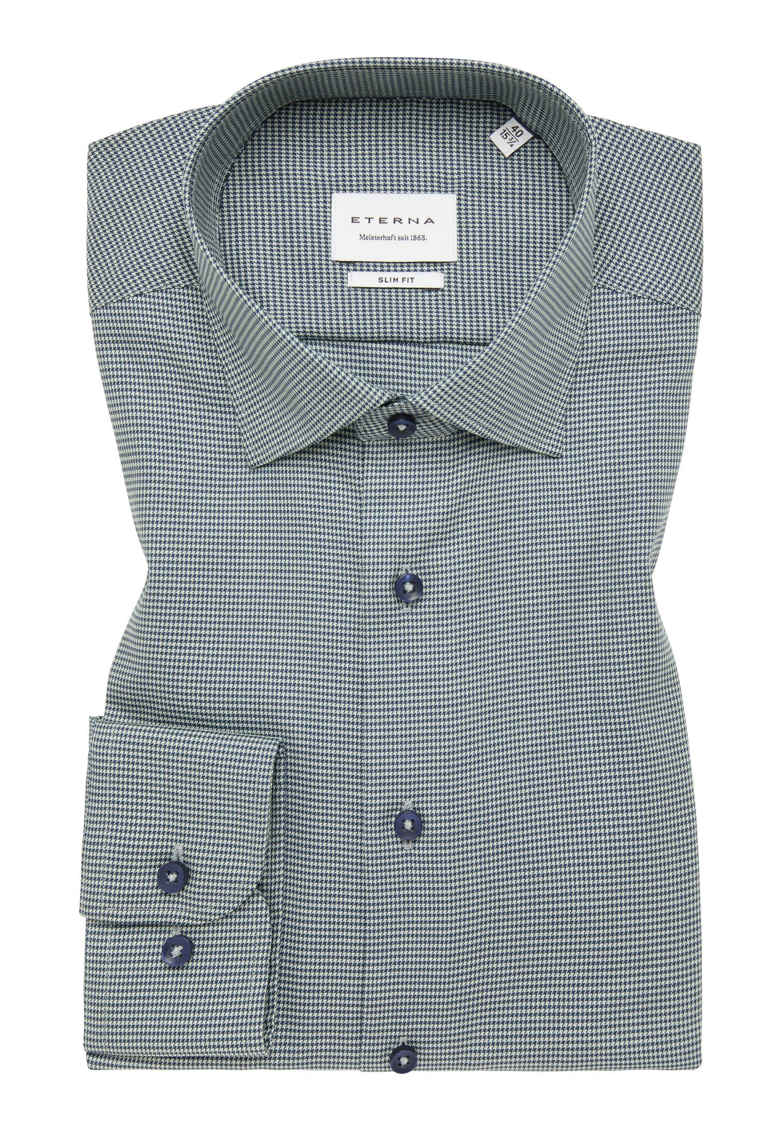 Eterna Overhemd met lange mouwen Slim fit