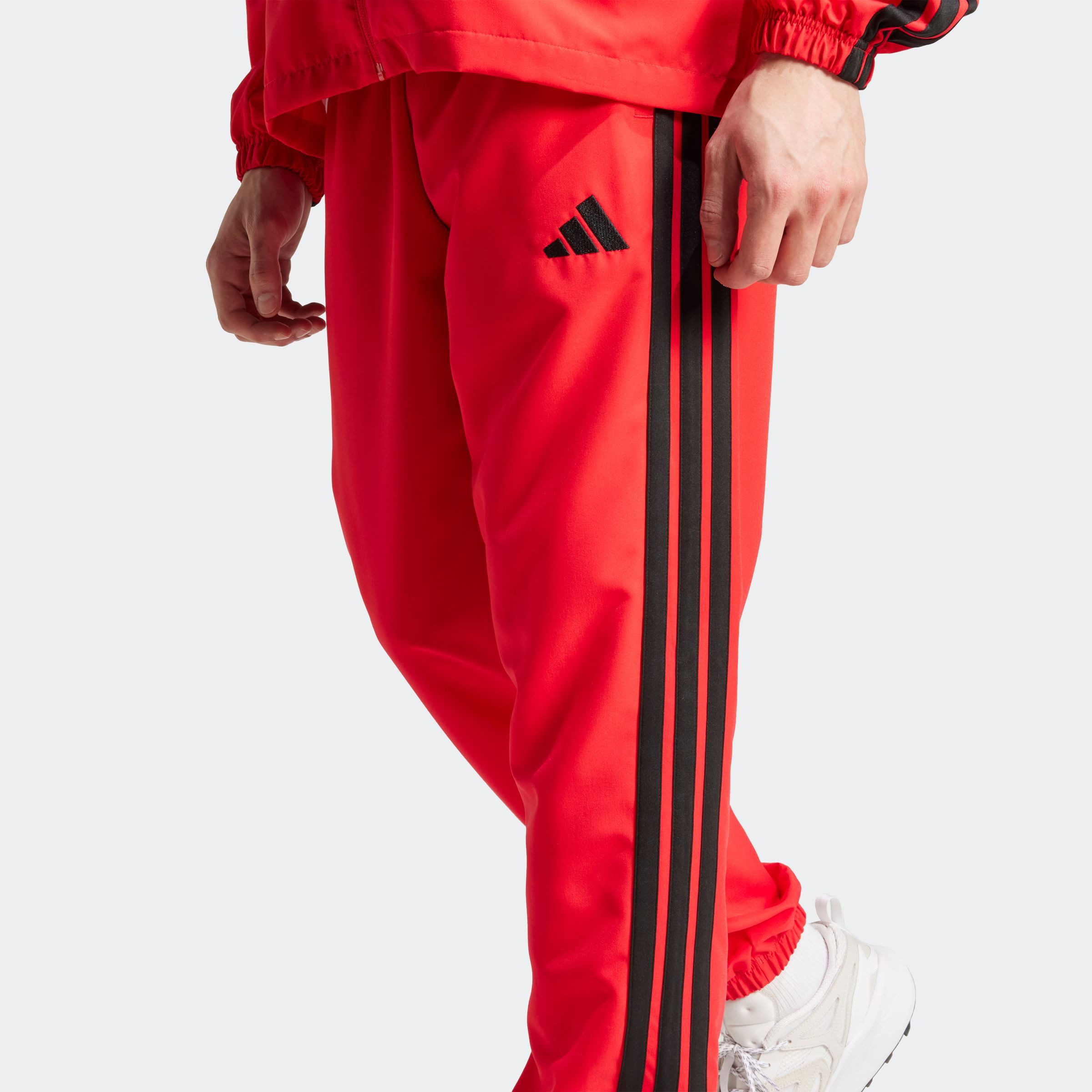 adidas Sportswear Trainingspak M 3S WV TT TS drie-strepen geweven trainingspak (2-delig)