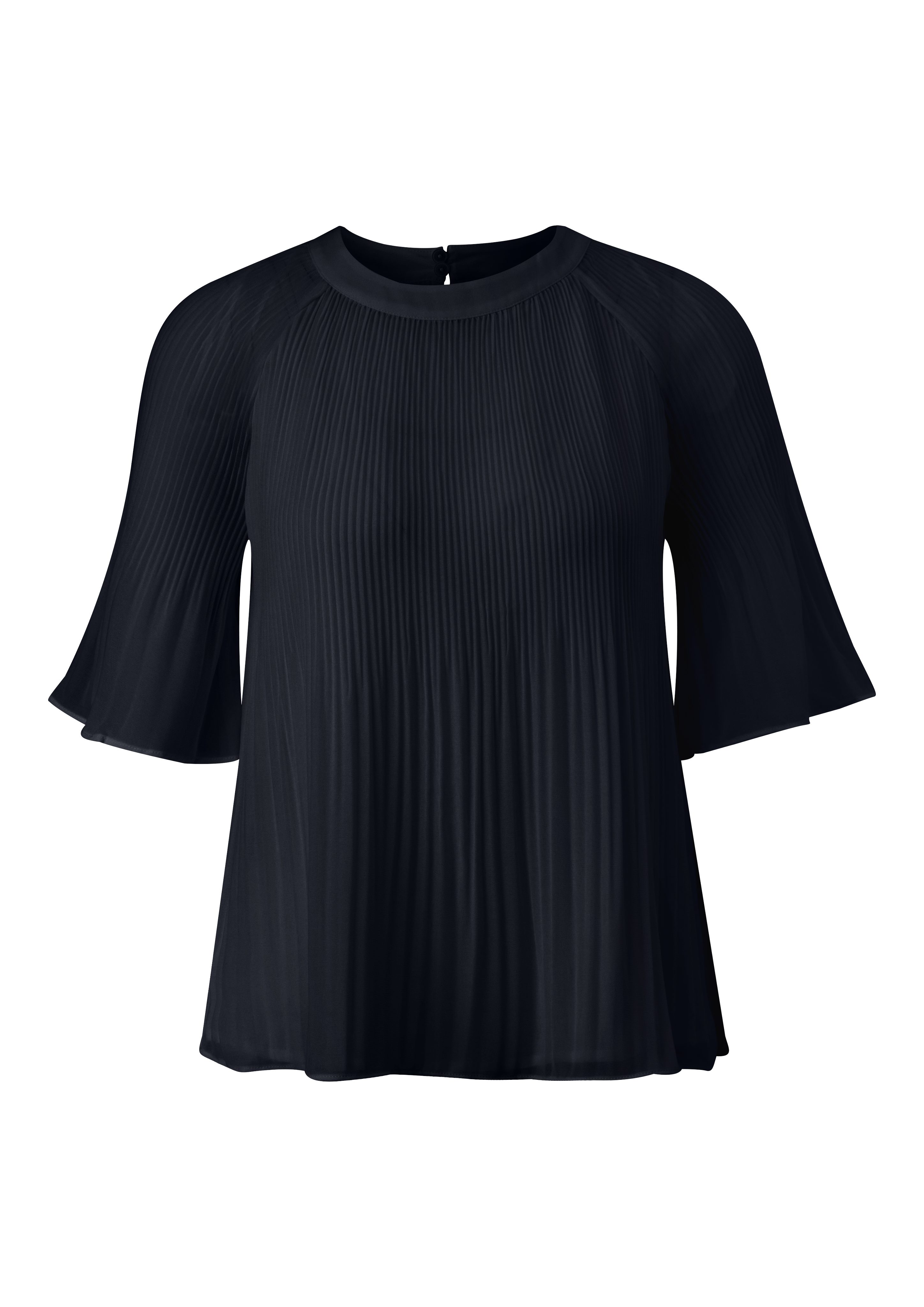 S.Oliver BLACK LABEL Chiffon blouse met plisséplooien