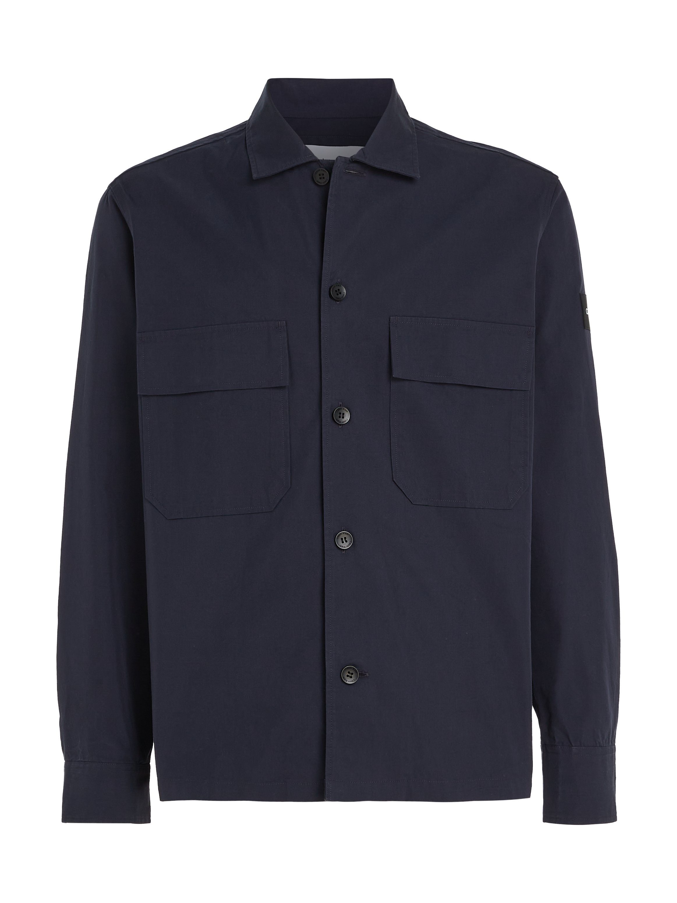 Calvin Klein Overhemd met lange mouwen COTTON NYLON OVERSHIRT met opgestikte borstzakken