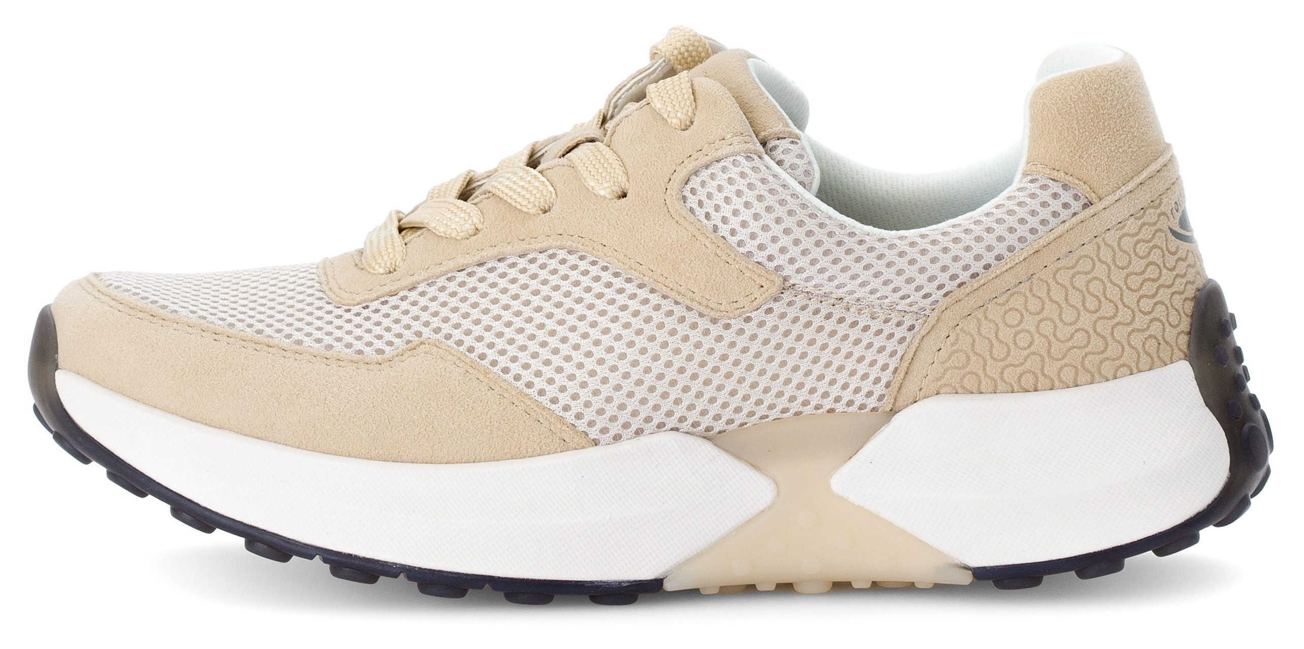 Gabor Rollingsoft Sneakers met sleehak , vrijetijdsschoen, lage schoen, veterschoen met optifit-voetbed