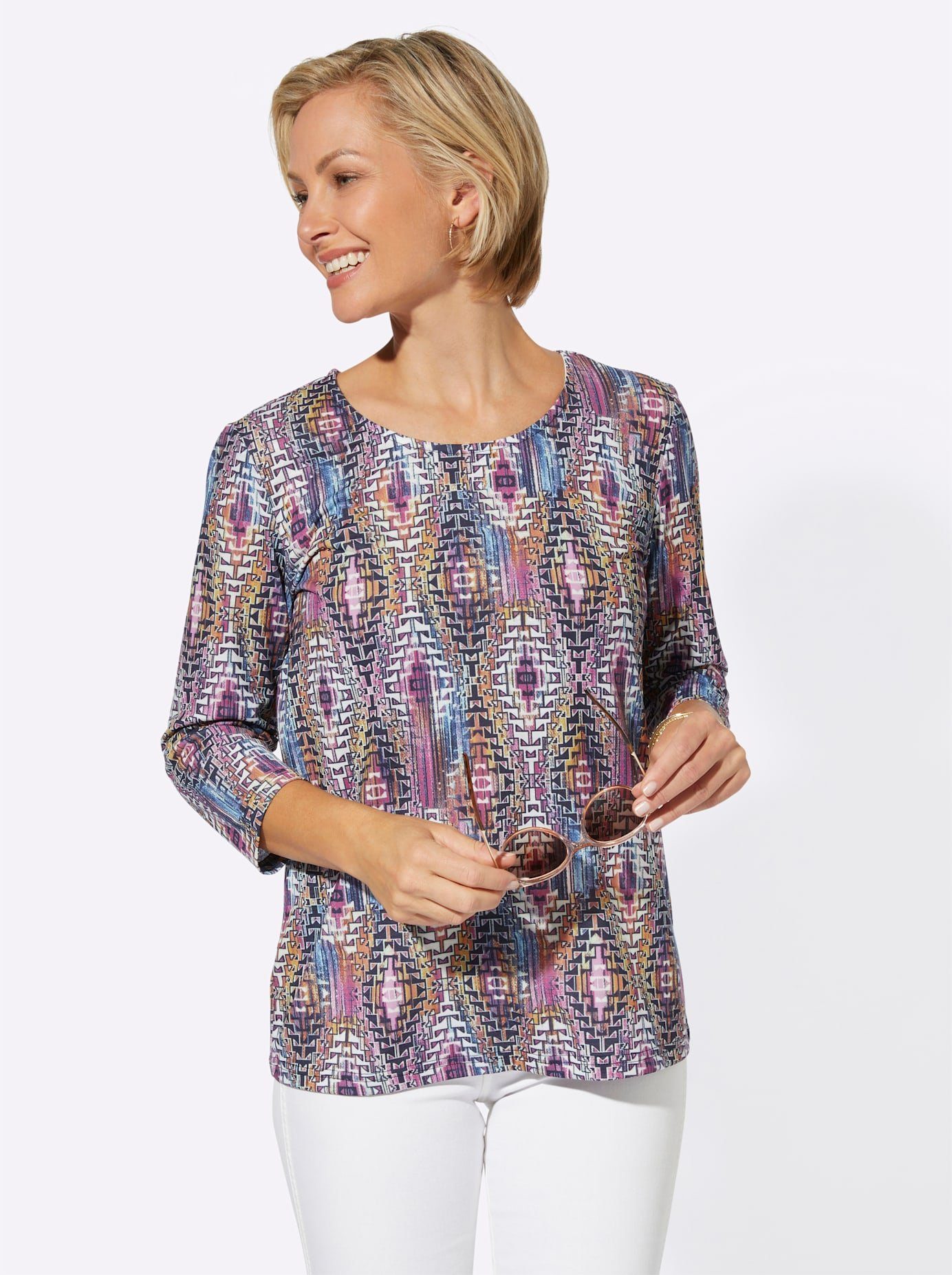 Classic Basics Shirt met 3/4-mouwen Shirt (1-delig)