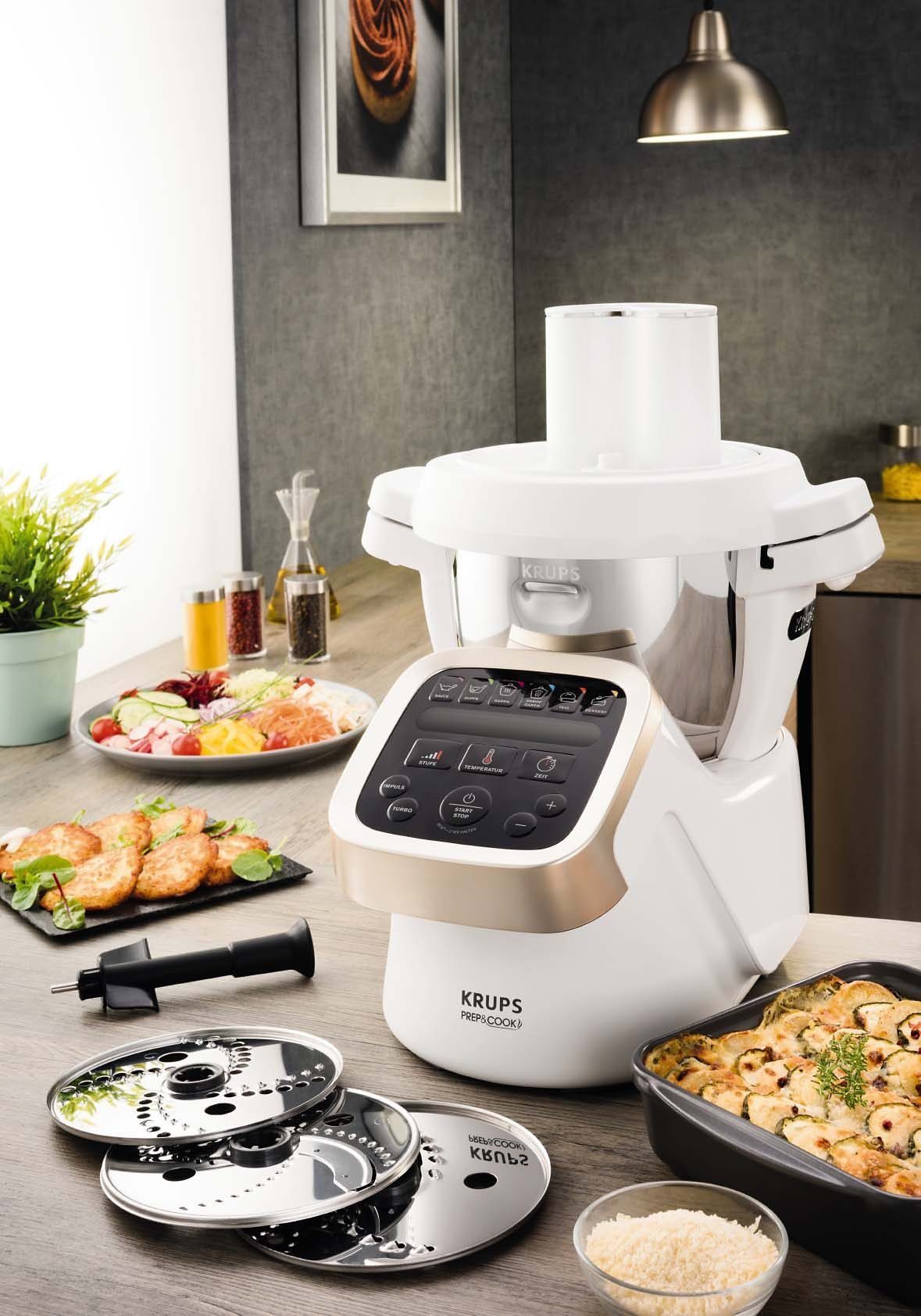 Krups Versnipperaar Prep en Cook Shred & Slice voor krups prep&cook hp5031, 5 snijfuncties, metallic, xf551d