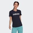 adidas performance t-shirt loungewear essentials slim logo blauw