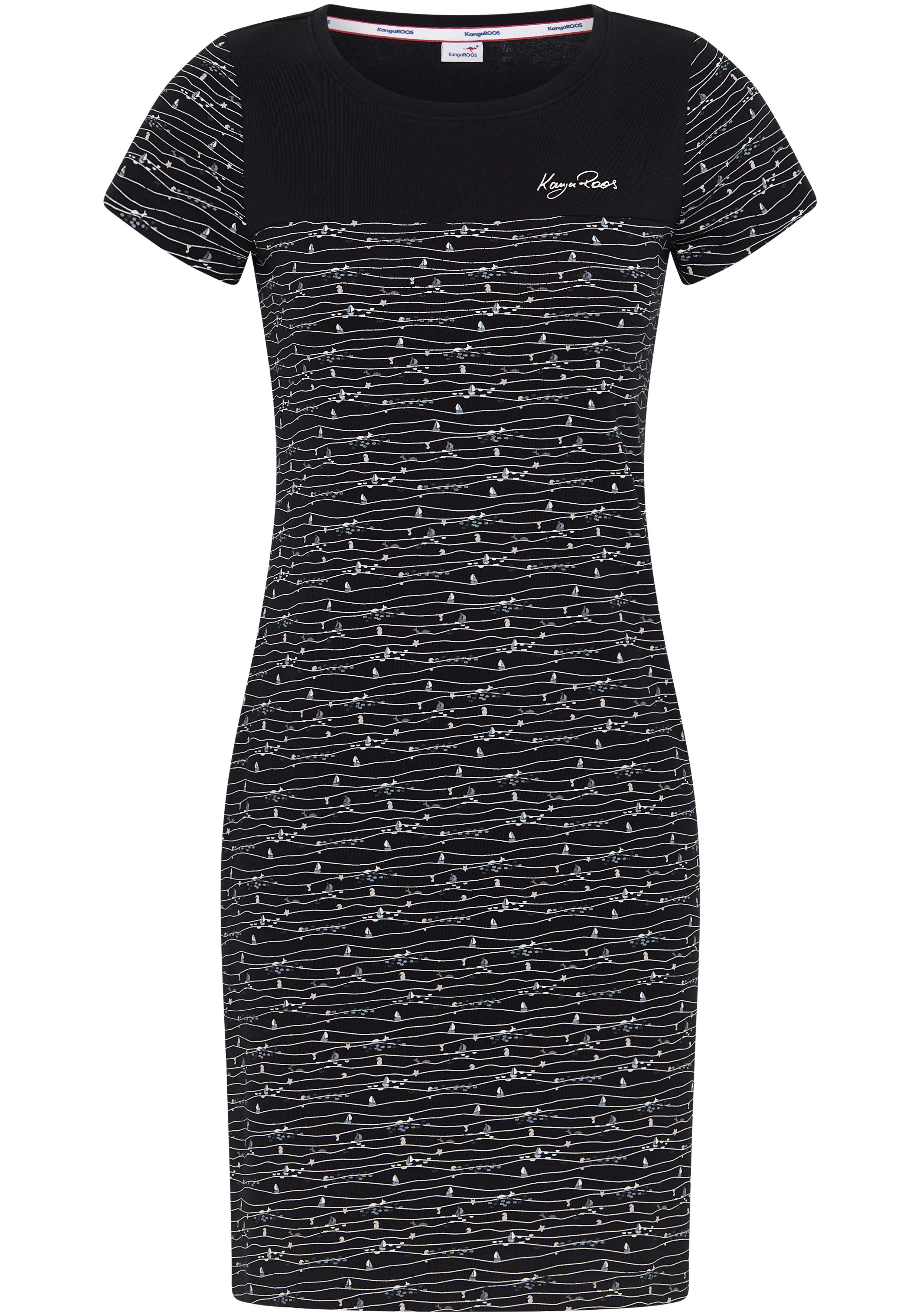 KangaROOS Jerseyjurk met trendy print all-over