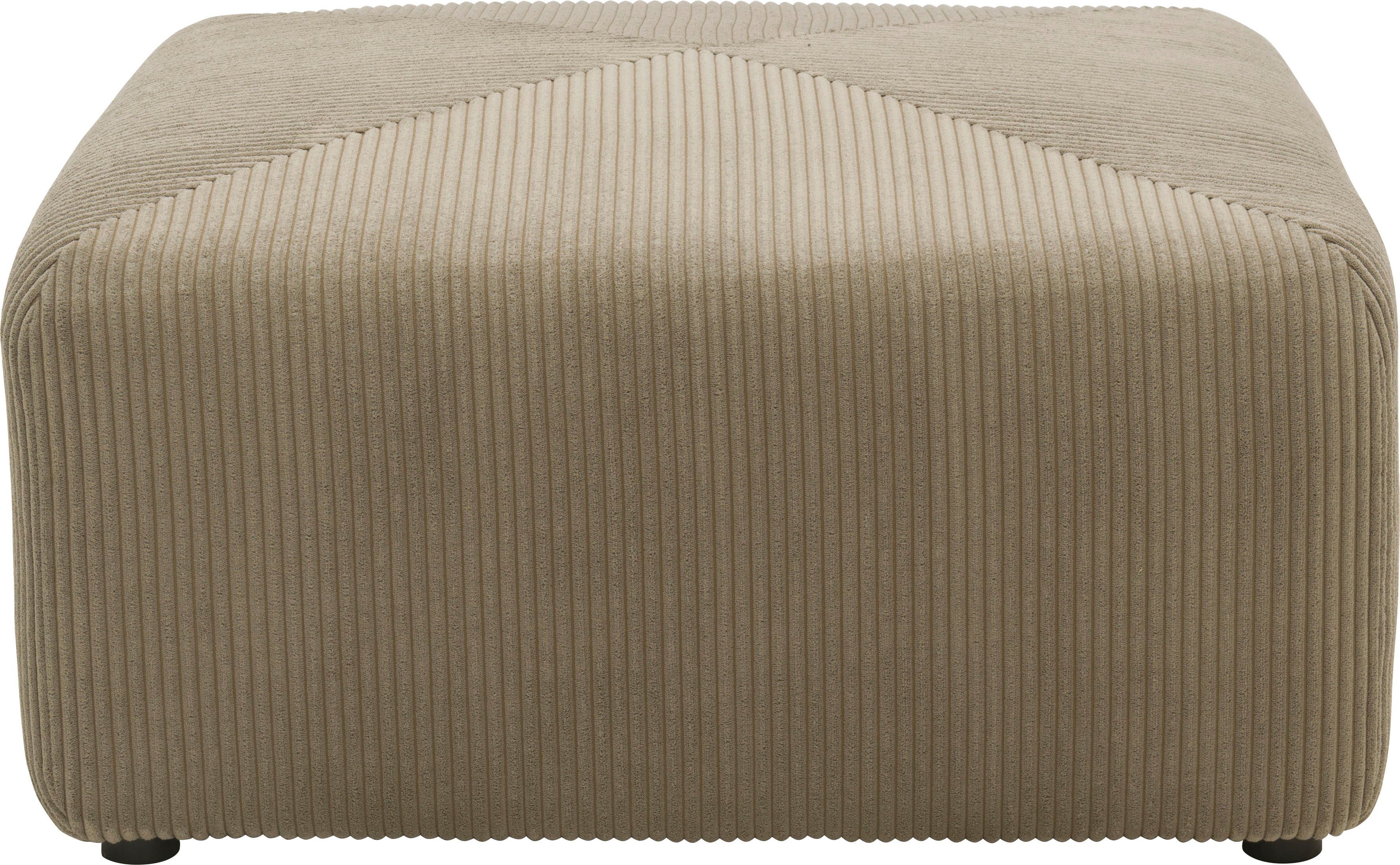 RAUM.ID Hocker Gerrid Ribfluwelen bekleding, passend bij de modulaire serie "Gerrid"