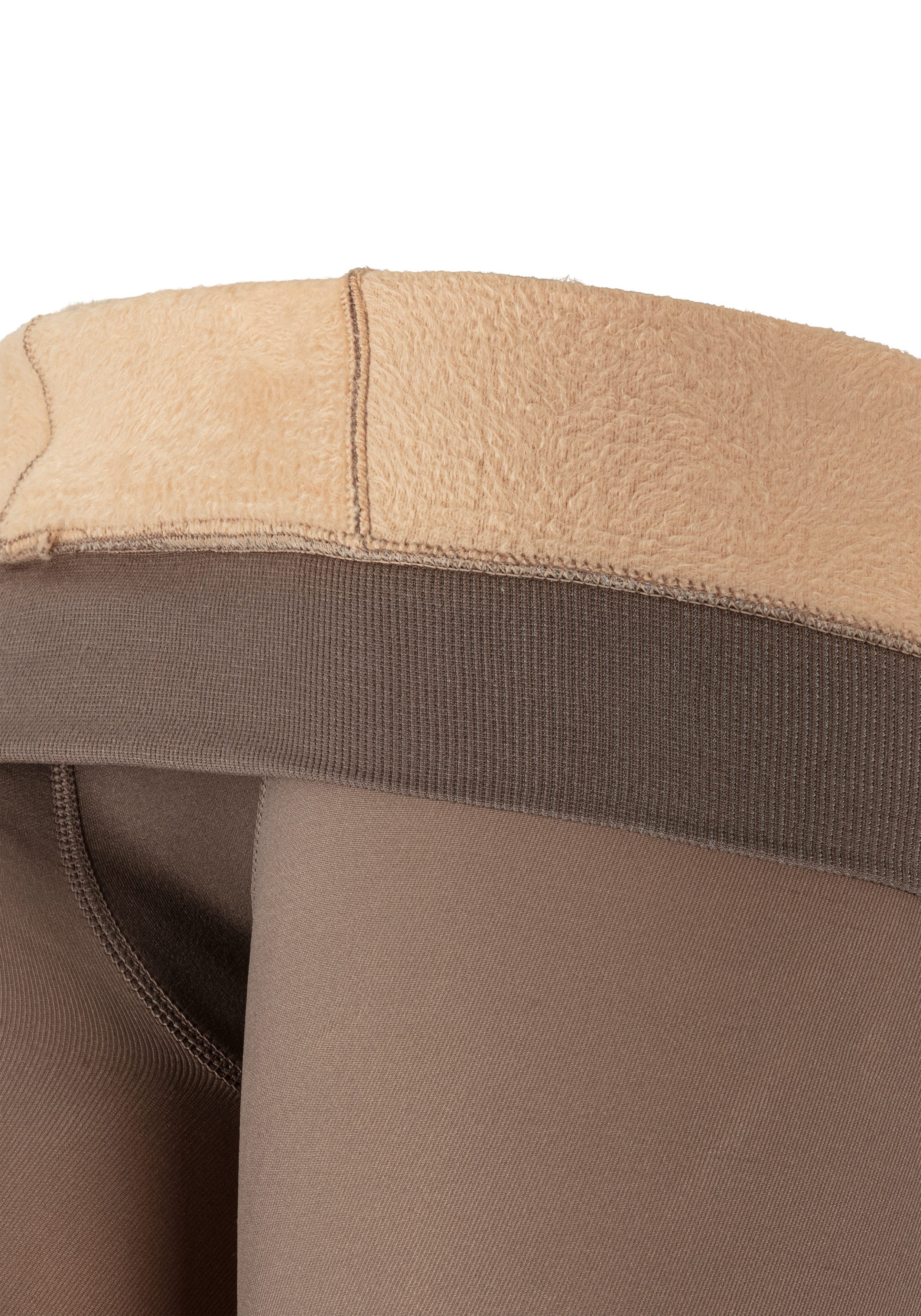 Sarlini Thermopanty DAMES FLEECE VOERING LEGGINGS in transparante look