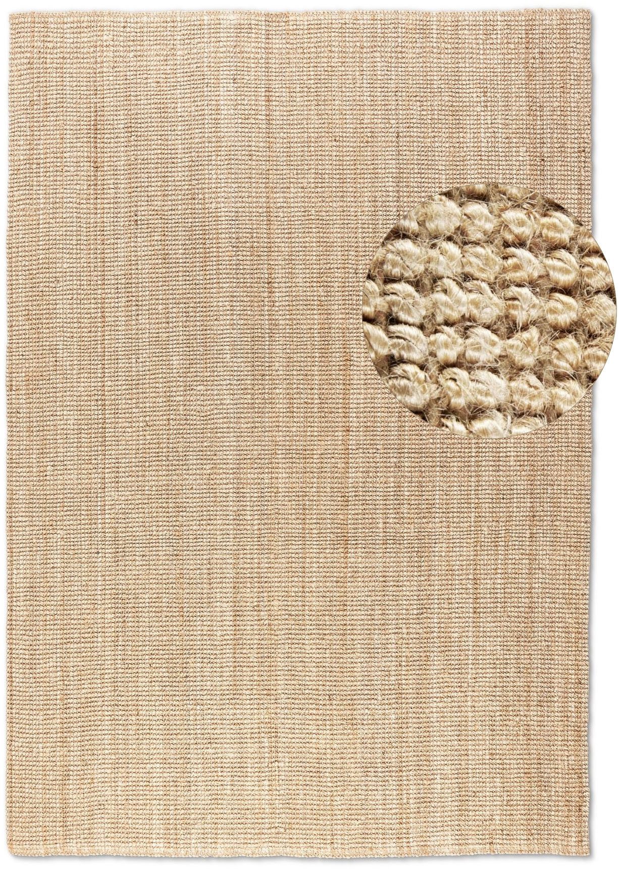 HANSE Home Vloerkleed Jaipur jute tapijt, als loper en rond 100% natuurlijke vezel, duurzaam, woonkamer, eetkamer, slaapkamer, grs