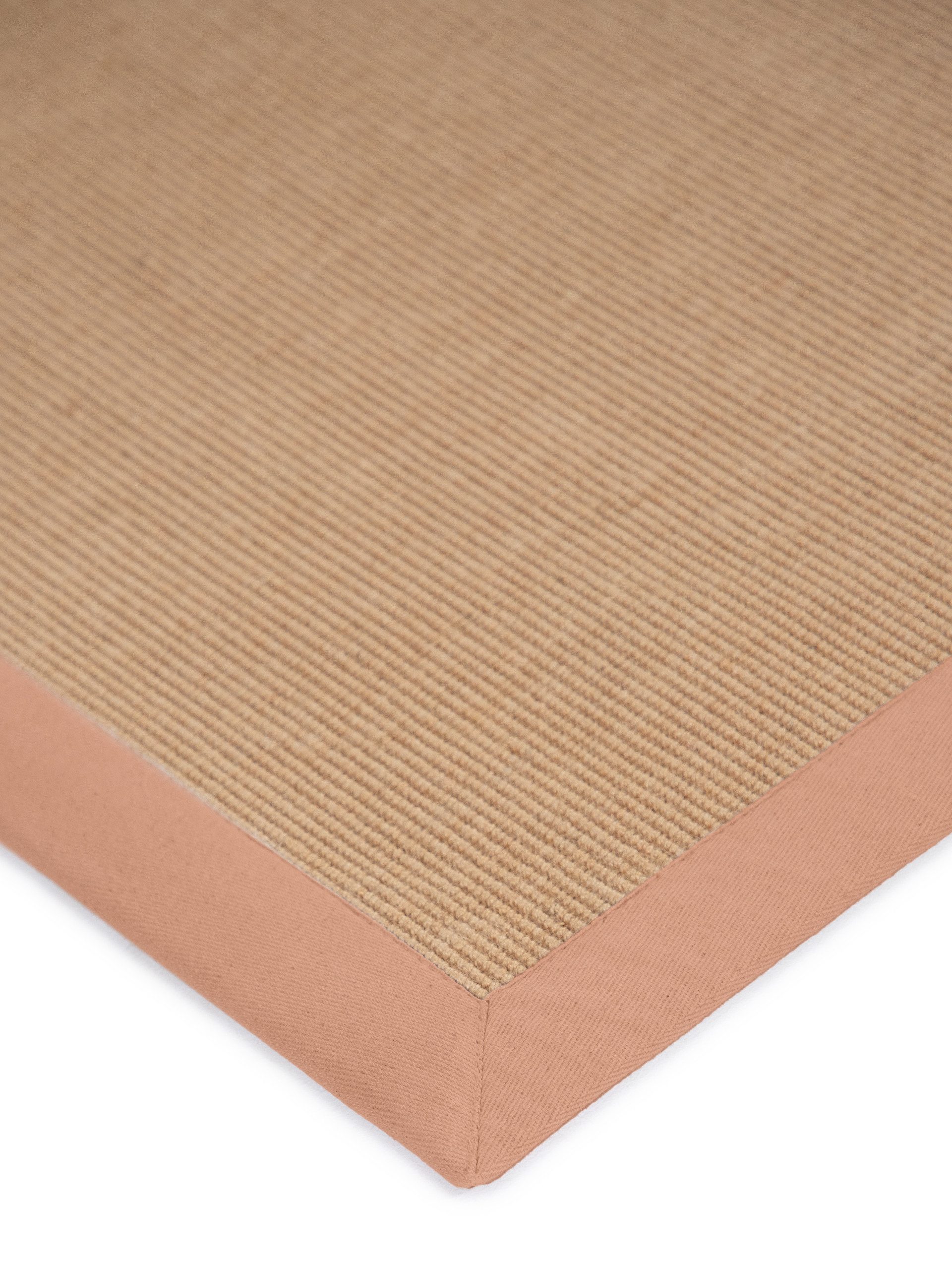 carpetfine Loper Sisal met gekleurd randdessin, antislip achterzijde