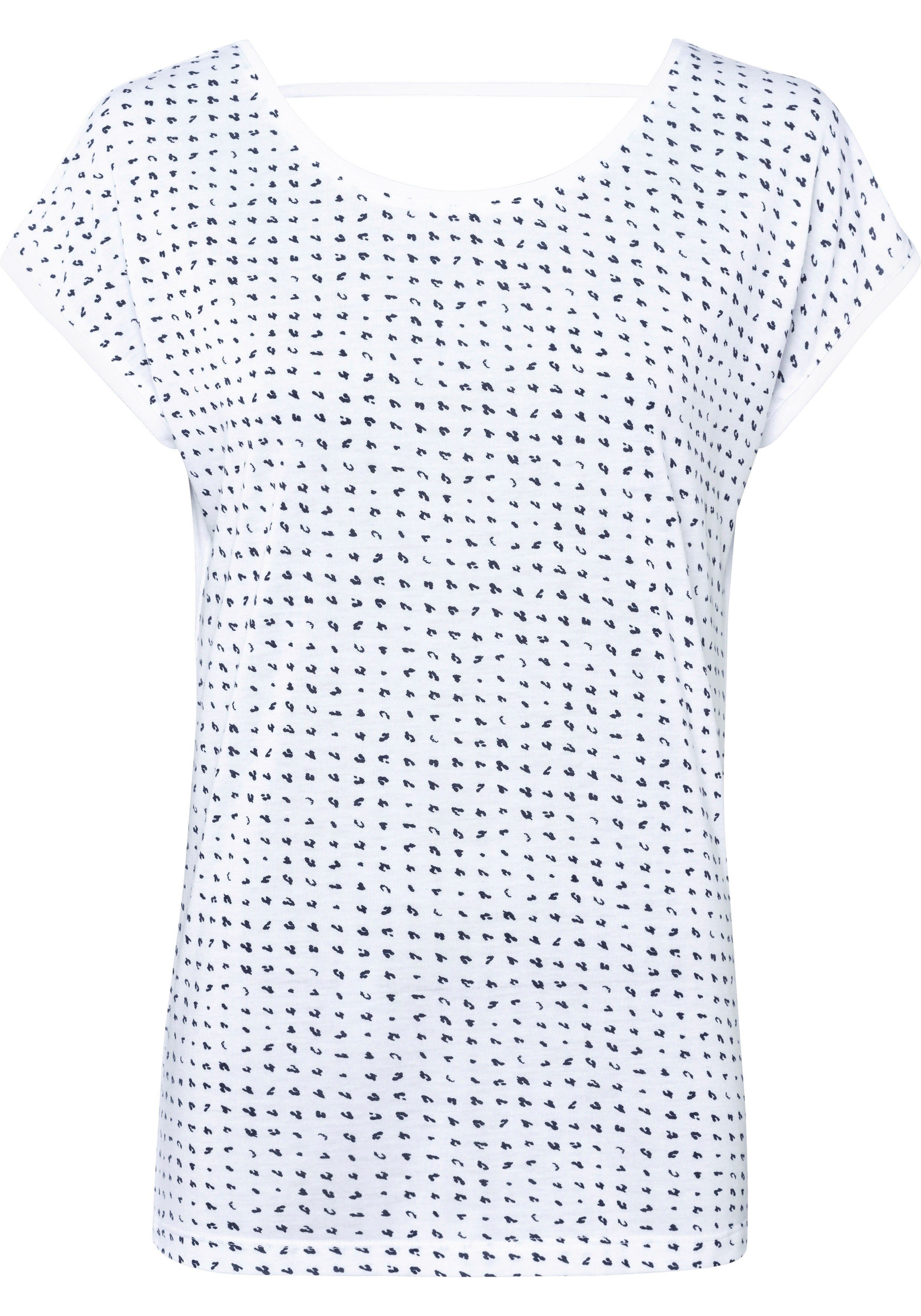 Vivance T-shirt met decoratief band in de nek (Set van 2)