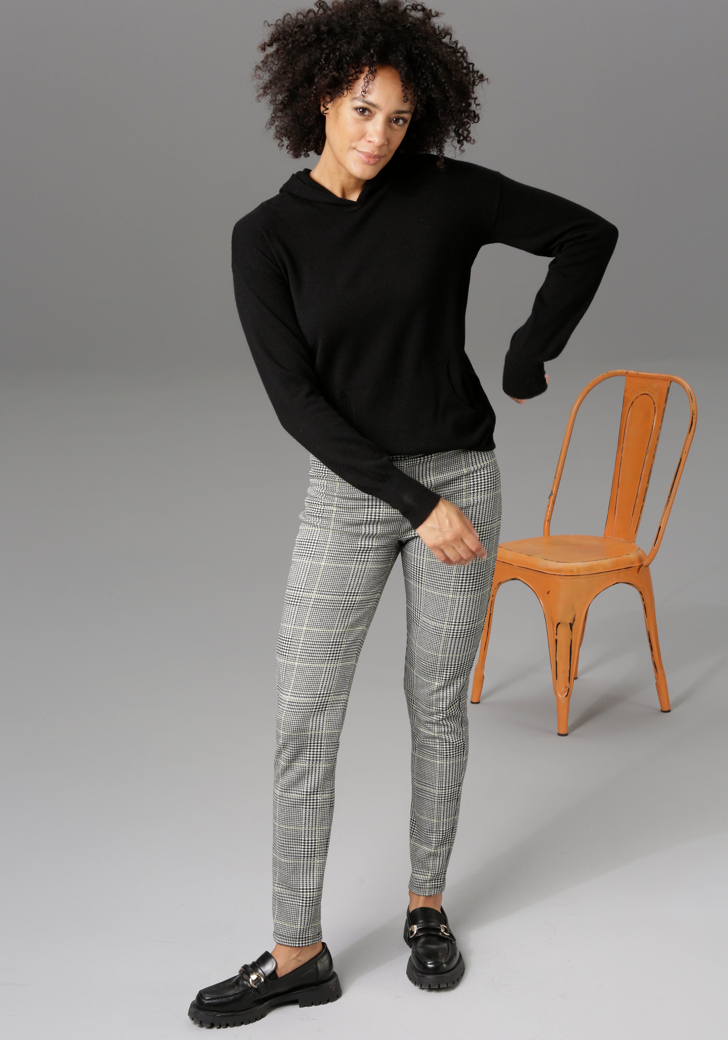 Aniston CASUAL Legging met ruitdessin