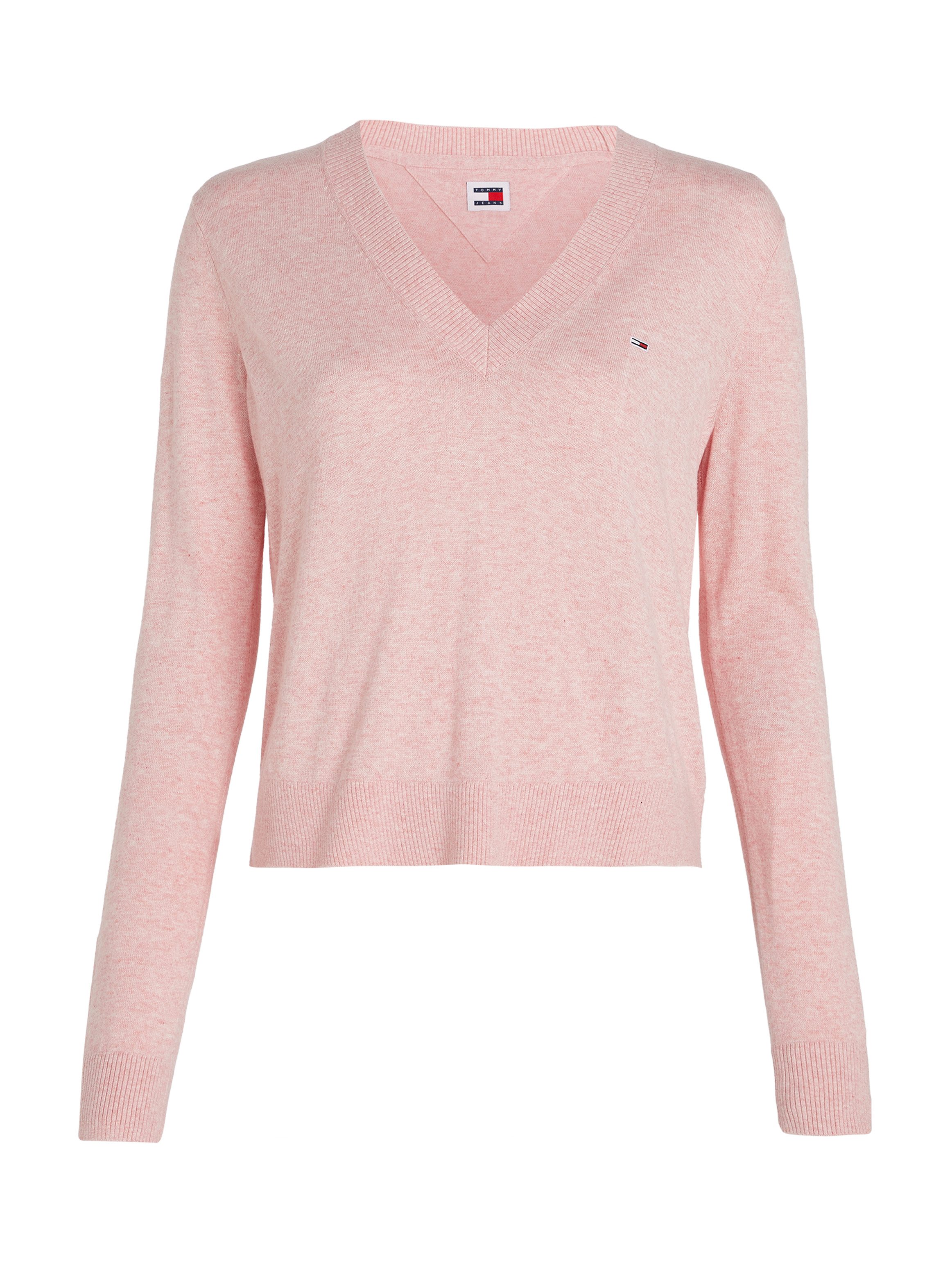 TOMMY JEANS Gebreide trui TJW ESSENTIAL VNECK SWEATER EXT