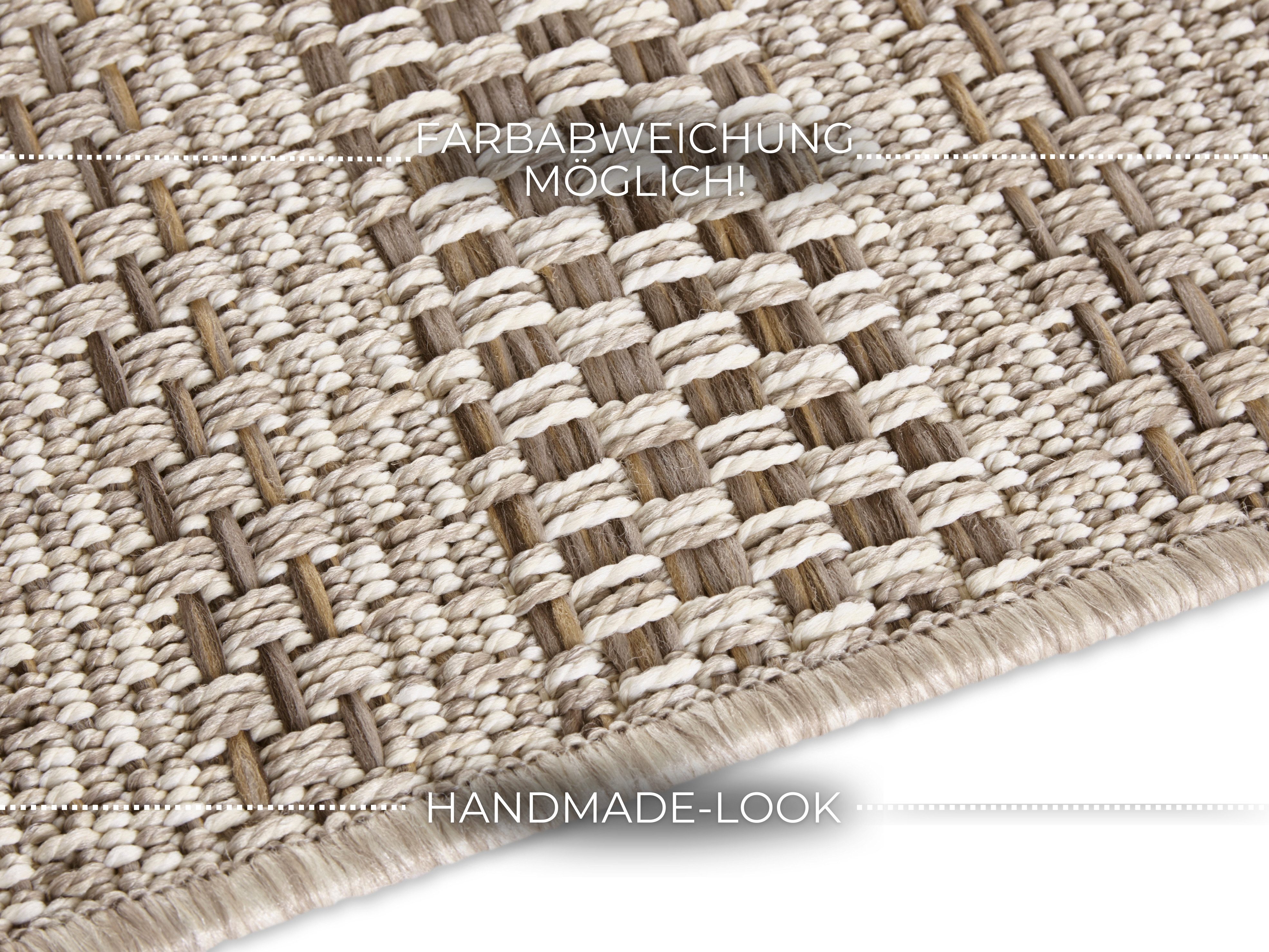 ELLE DECORATION Vloerkleed Arras In- & outdoor, weerbestendig, balkon, tuin, woonkamer, sisal look