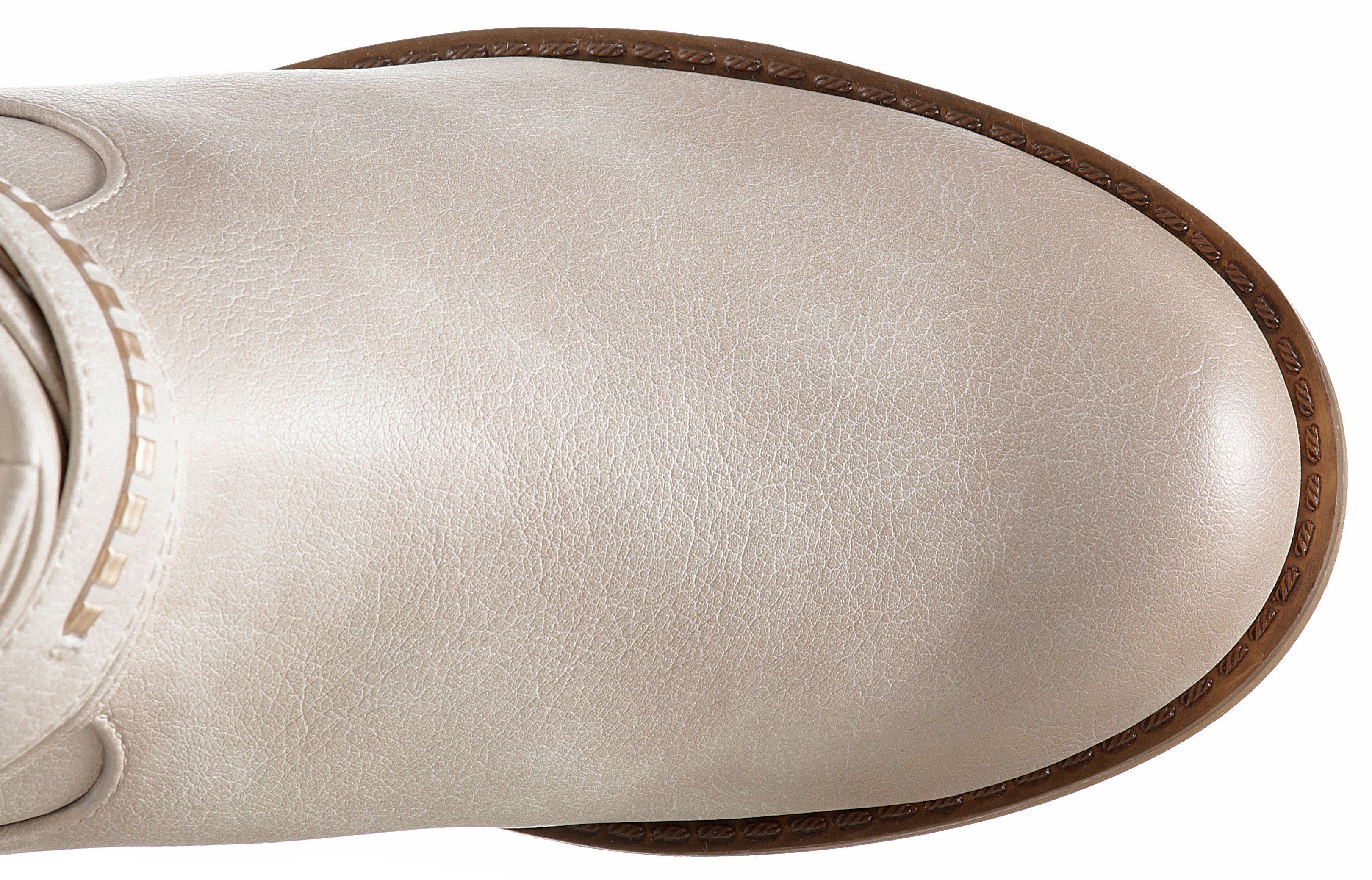 Mustang Shoes Winterlaarzen , enkellaarsjes, winterlaarzen met decoratieve gespen aan de slouchy schacht
