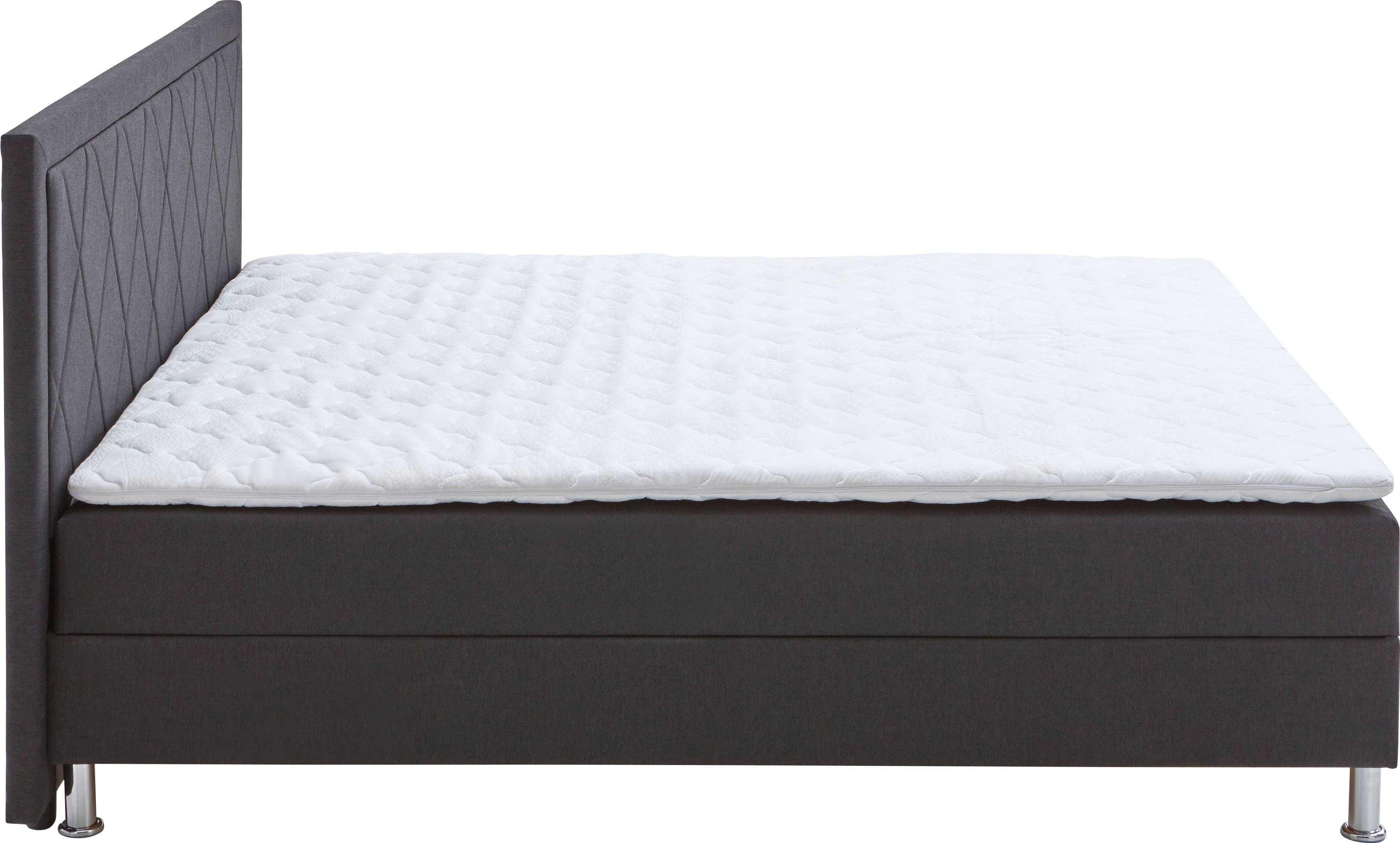 ATLANTIC home collection Boxspring Helen Pocketveringsmatras en topmatras, naar keuze met bedkist