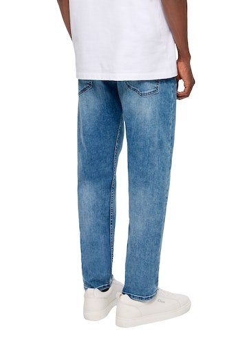 s.Oliver Tapered jeans met merkbadge