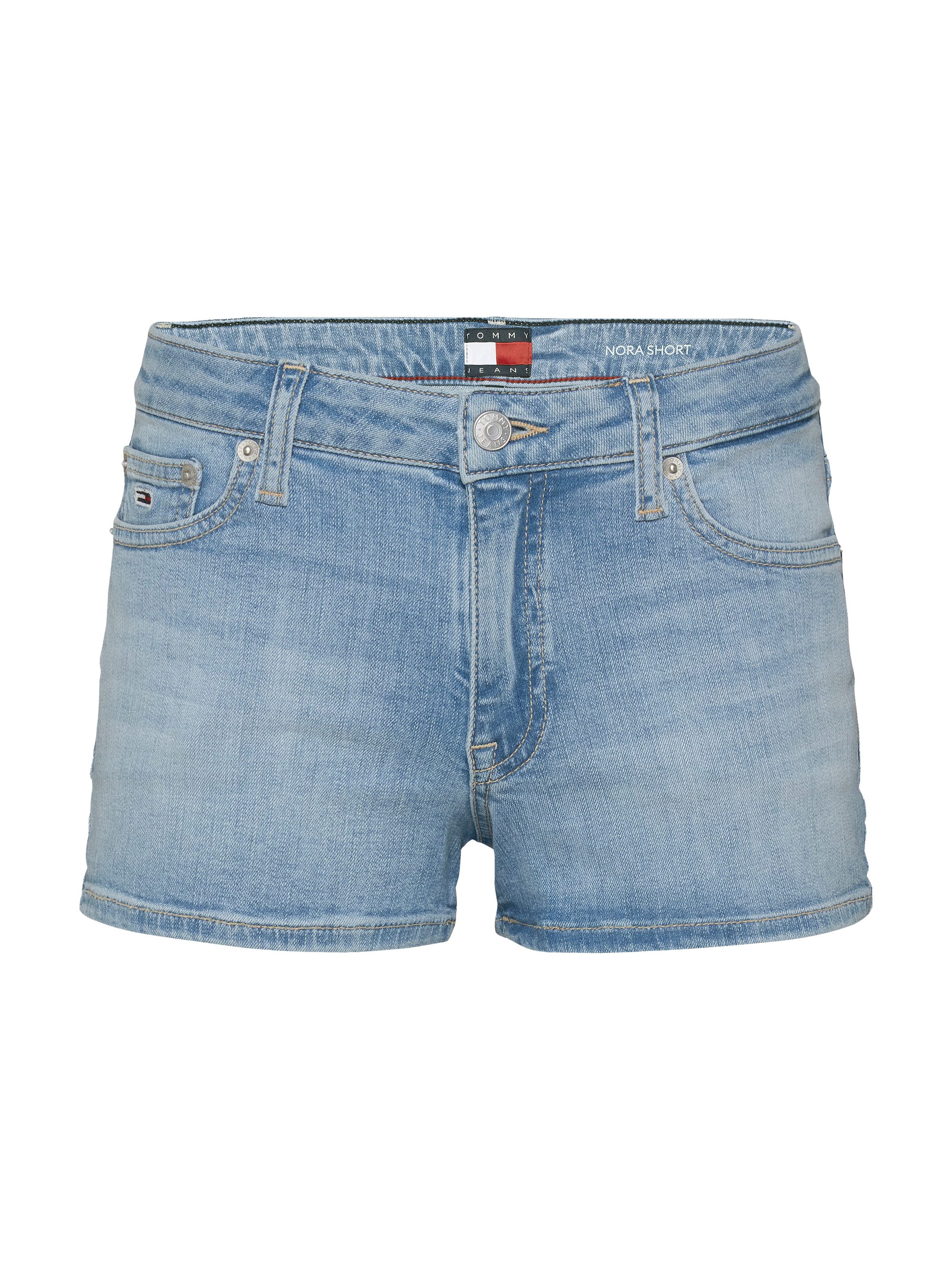 TOMMY JEANS Short NORA SHORT BI8219 met logo-badge, in blauwe was