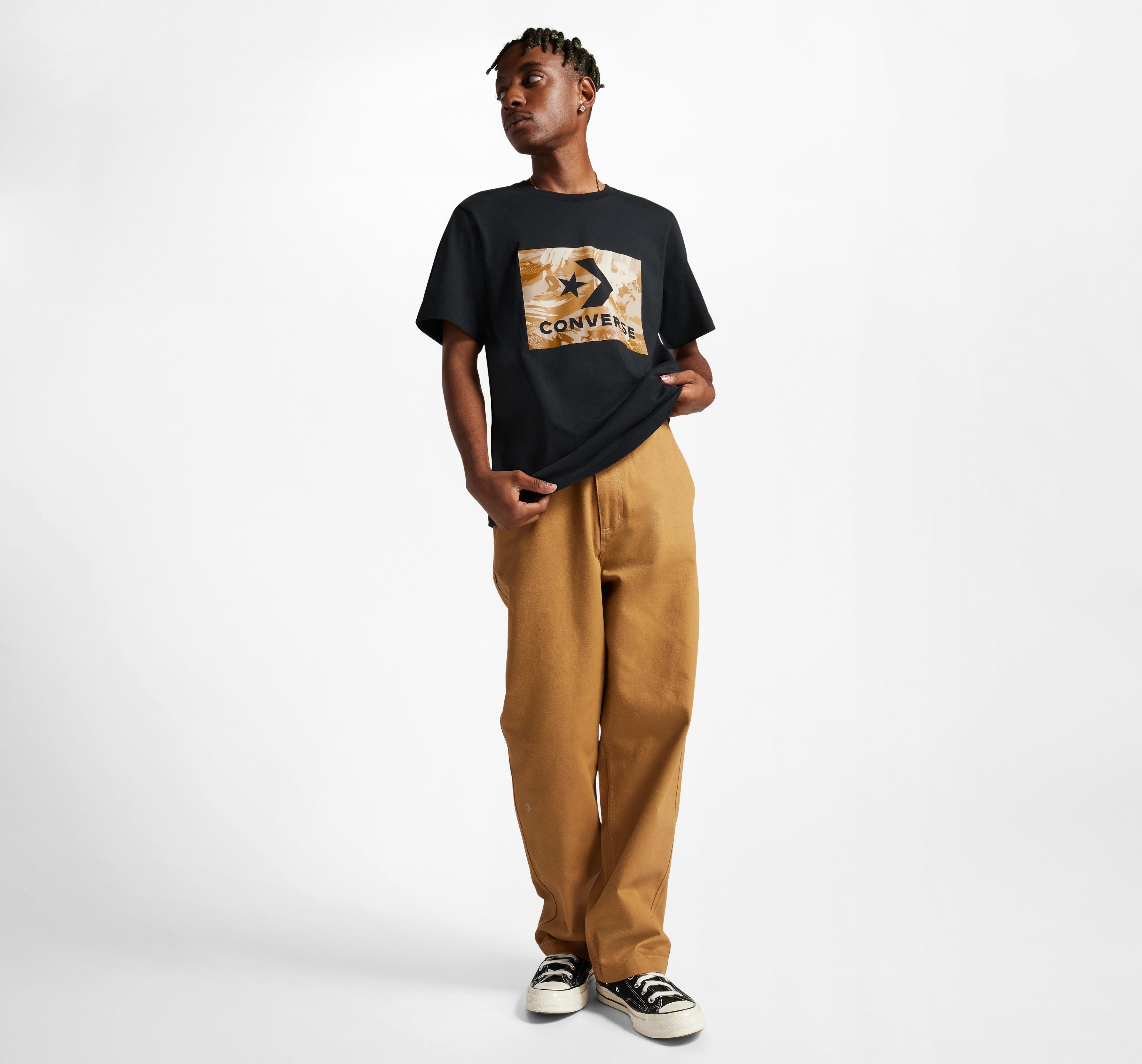 Converse T-shirt STAR CHEVRON CAMO