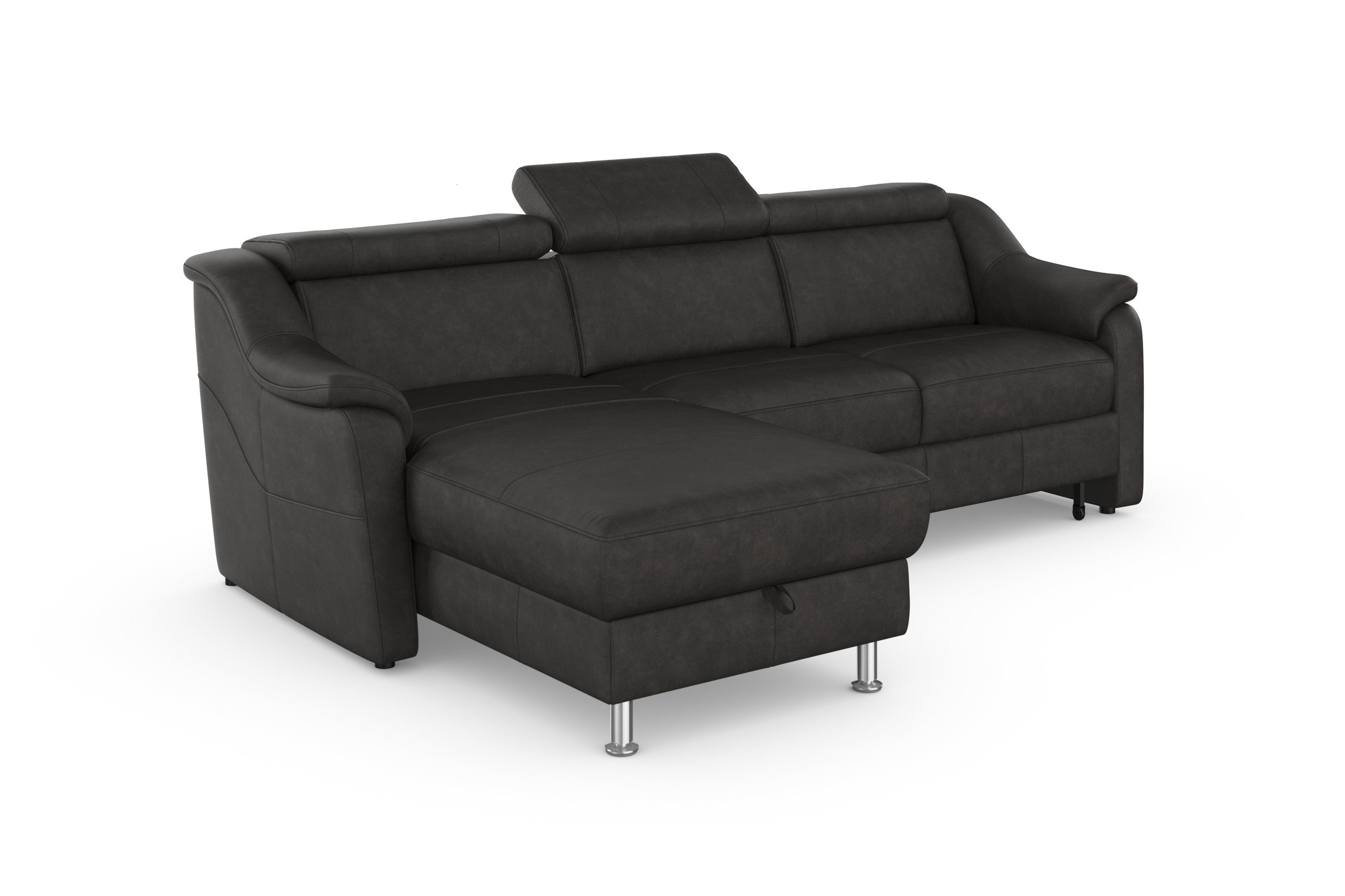 sit&more Hoekbank Freetown L-vorm met verstelbare hoofdsteun en comfortabele binnenvering