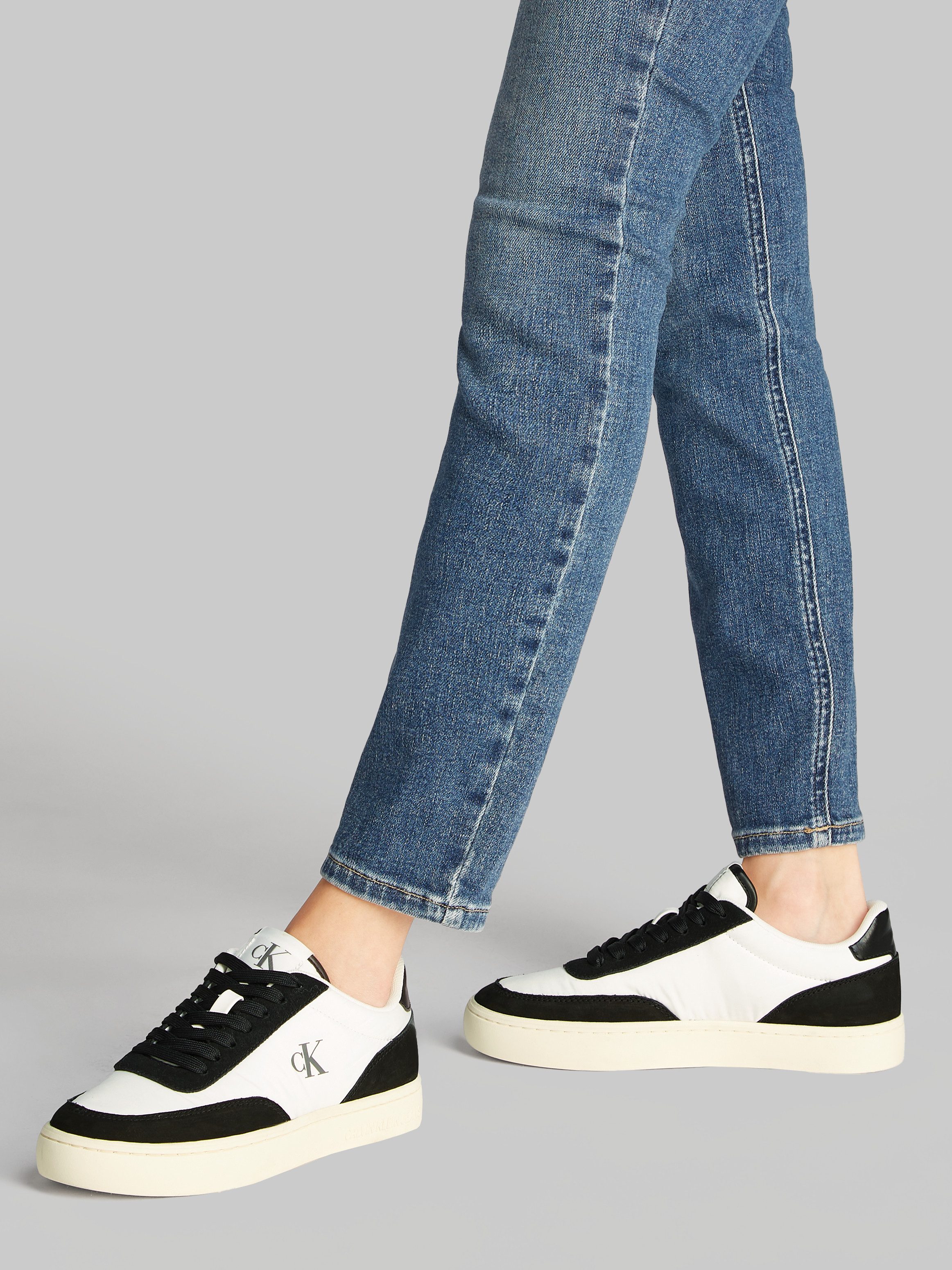 Calvin Klein Sneakers CLASSIC CUPSOLE MIX IN , veterschoenen, vrijetijdsschoen, lage schoen met plateauzool