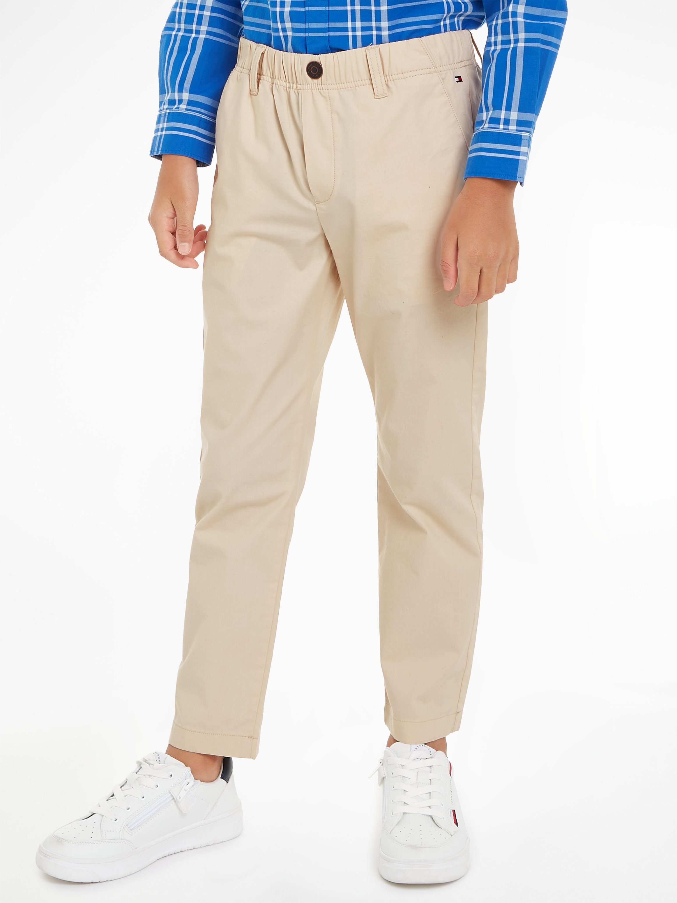 Tommy Hilfiger Comfortbroek POPLIN LONG PANTS (4-delig)