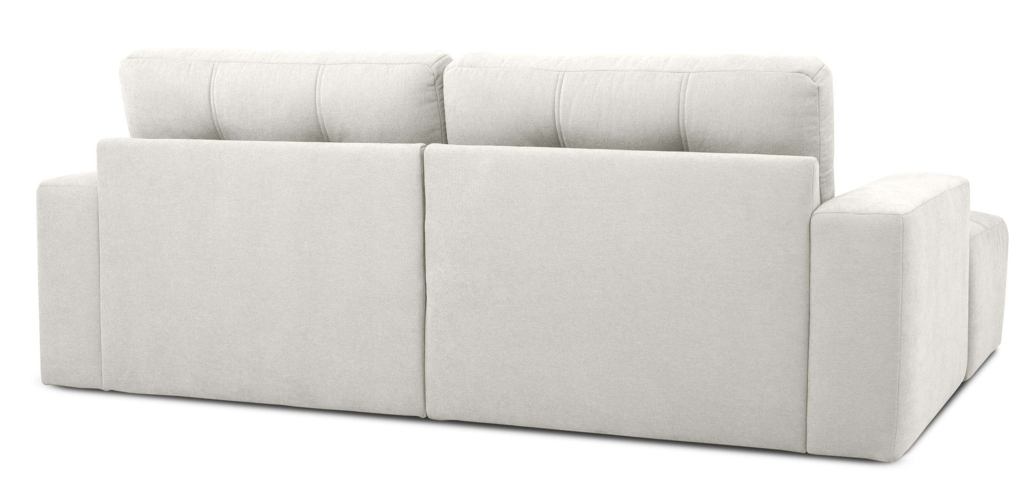 Home affaire Hoekbank Turnon, lounge-sofa, breedte 221 cm Chenille, met knoop- en dubbele stiksels, elegante uitstraling
