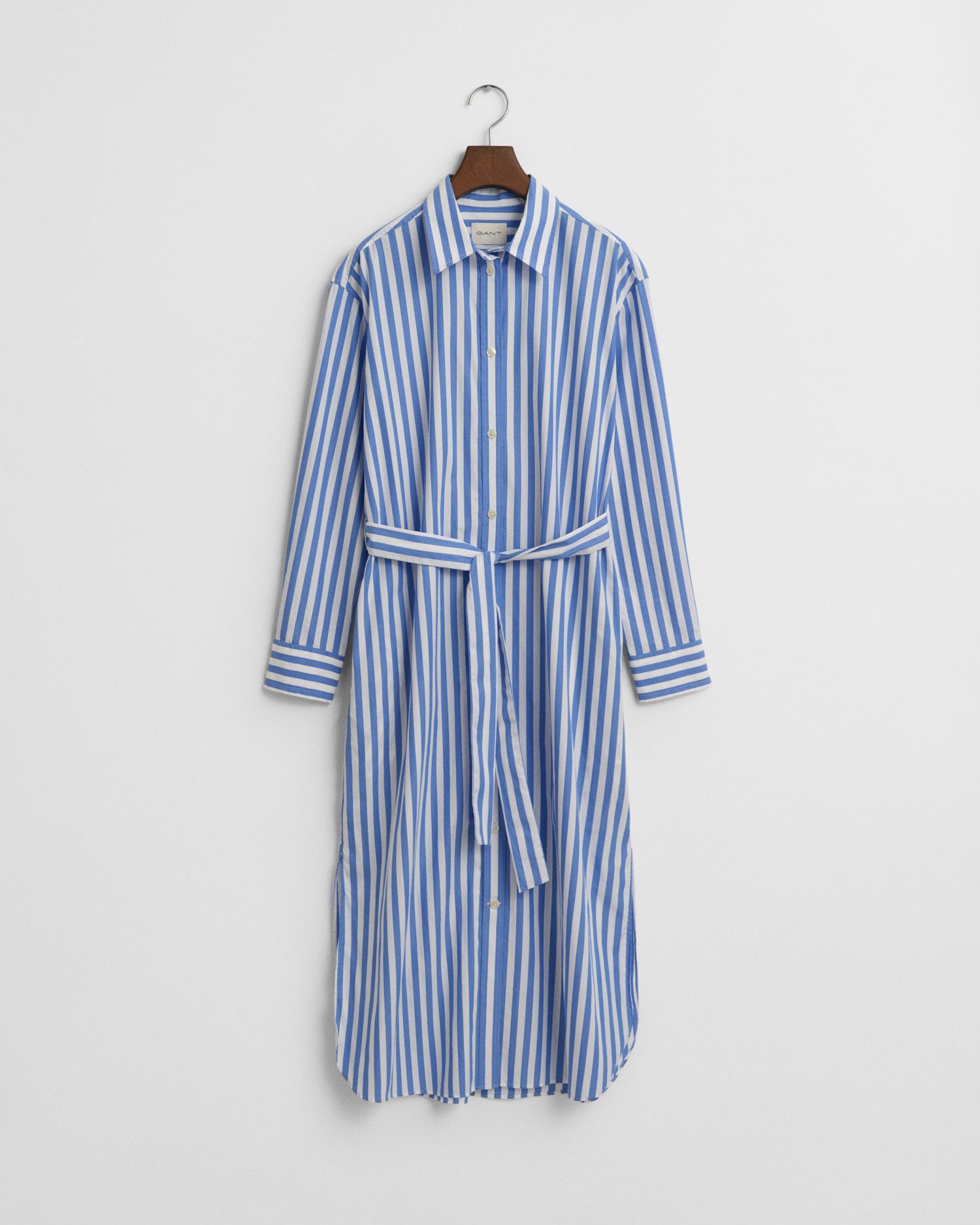 Gant Jurk met overhemdkraag REL STRIPED POPLIN SHIRT DRESS