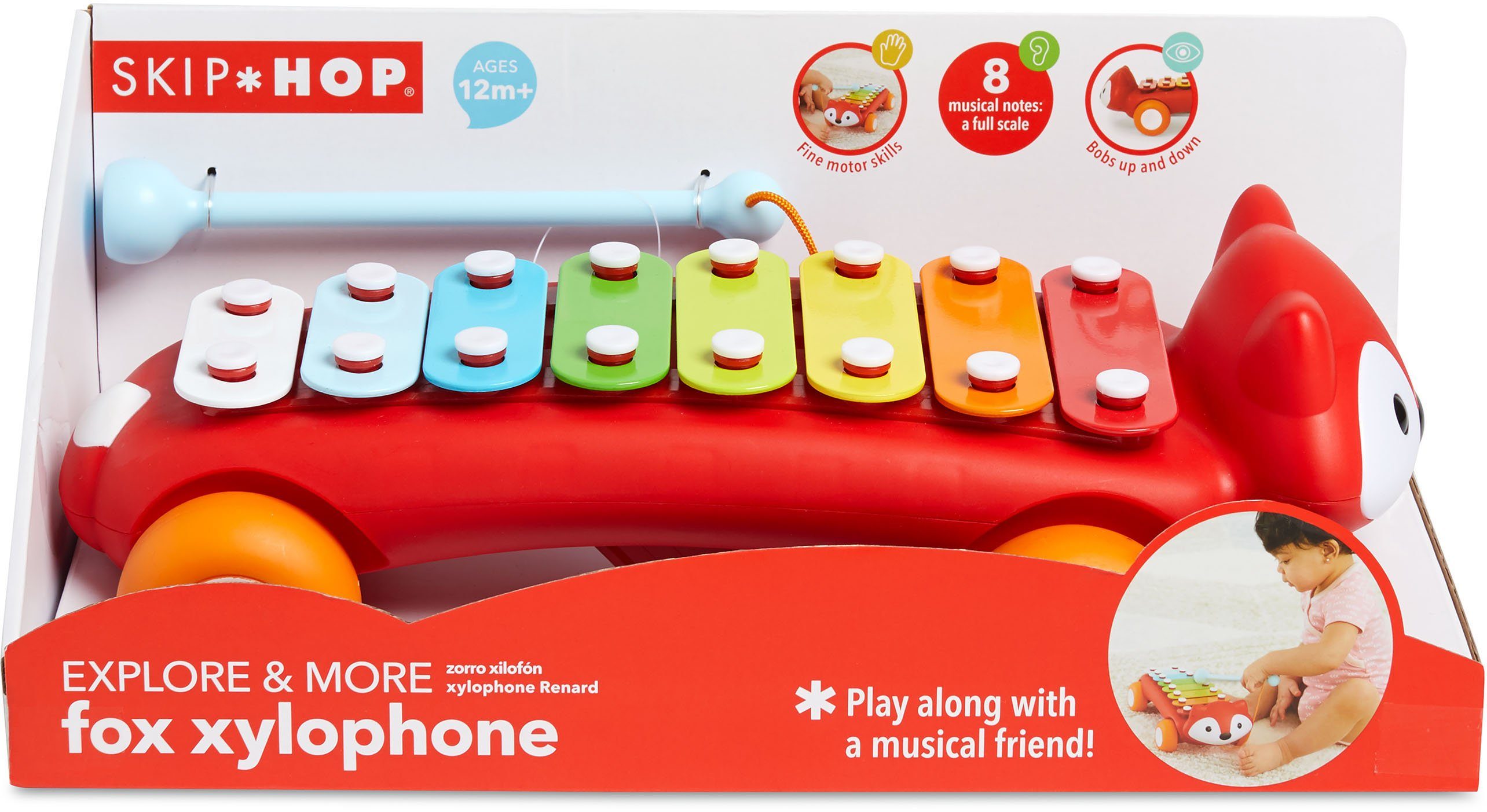 Skip Hop Speelgoed-muziekinstrument Explore & More xylofoon vos