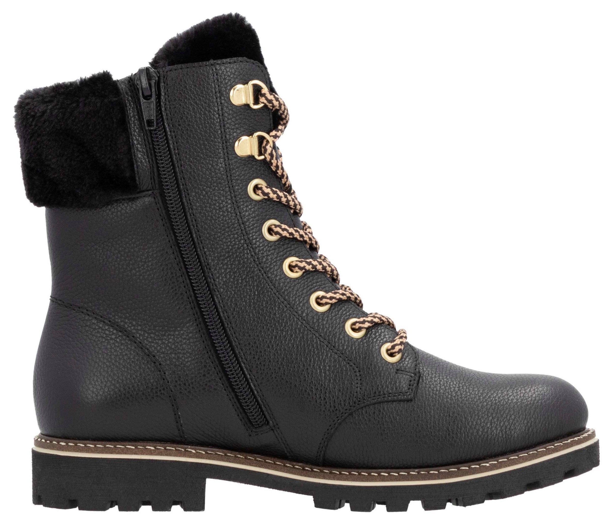 Remonte Winterlaarzen Elisabeth Hurley-Collection , veterschoenen, outdoorschoen, veterschoenen met decoratieve gesp