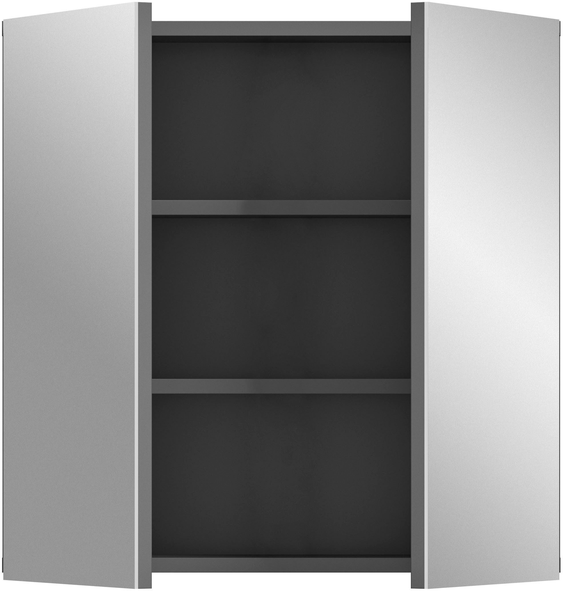 welltime Spiegelkast Doux, breedte 60 cm, 2 spiegeldeuren, 1 plank, 3 vakken