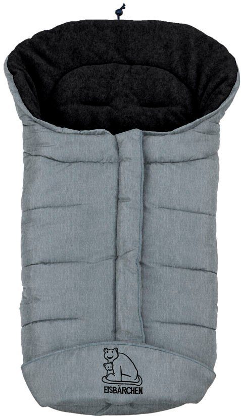 Heitmann Felle Voetenzak Eisbärchen - Wintervoetsak Copy fleece met fleece-voering, mummievorm mogelijk, voor kinderwagen, wasbaar dames pantoffels