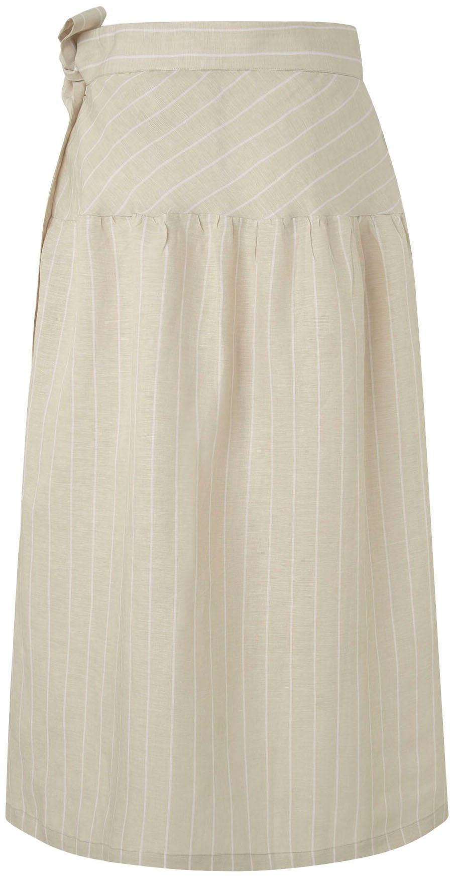 Pepe Jeans Midirok Effie van zomerse linnenmix