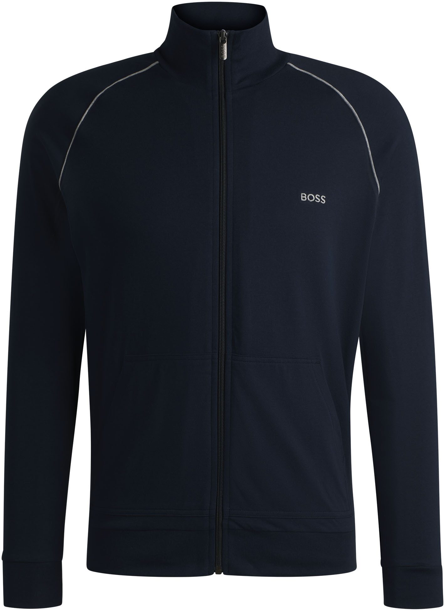 BOSS Sweatvest Mix&Match Jacket Z met contrastnaad op de mouw