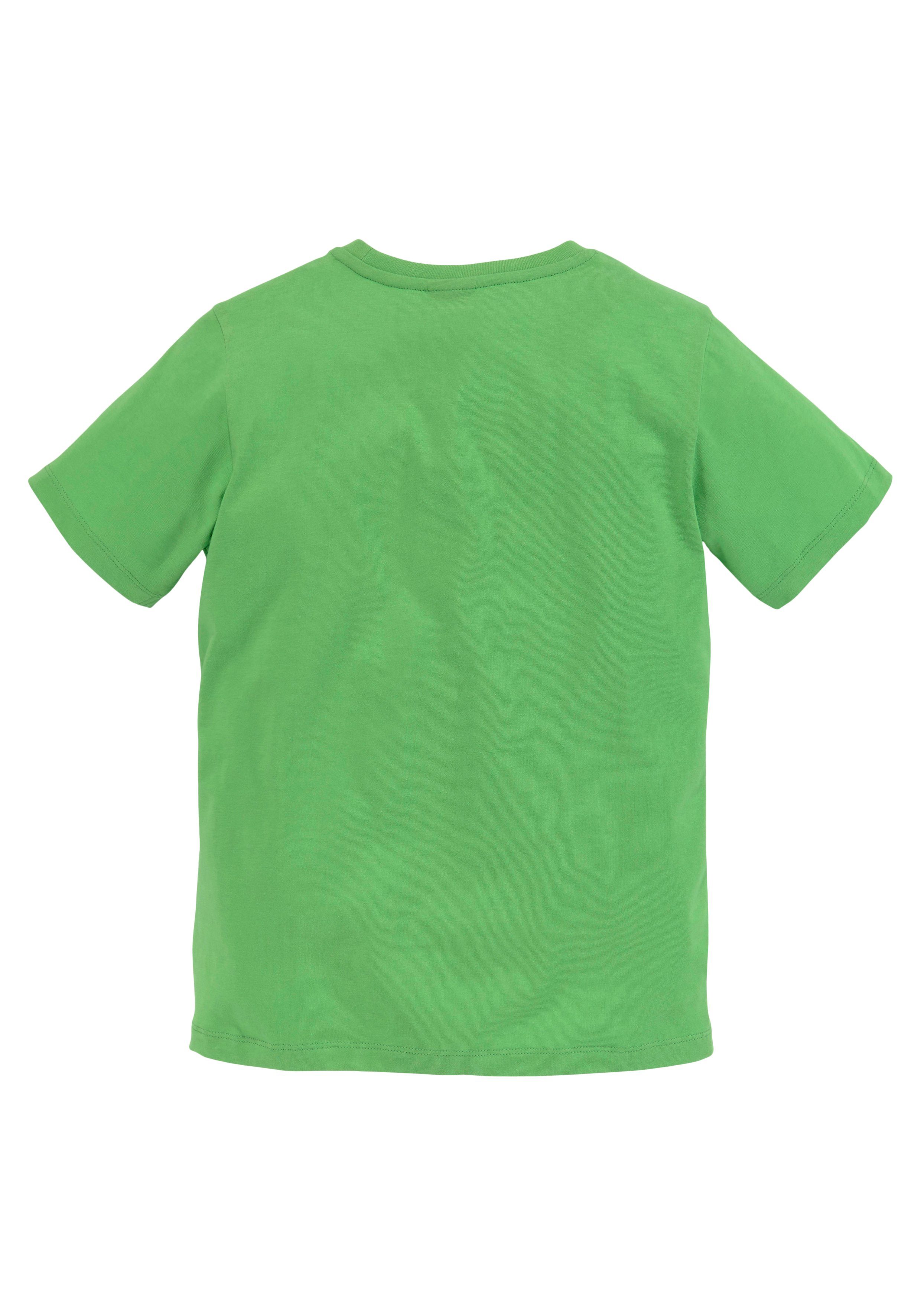 KIDSWORLD T-shirt KANNST DU SUBTRAHIEREN? Korte mouwen, met trendy print, diepe ronde hals, van katoen