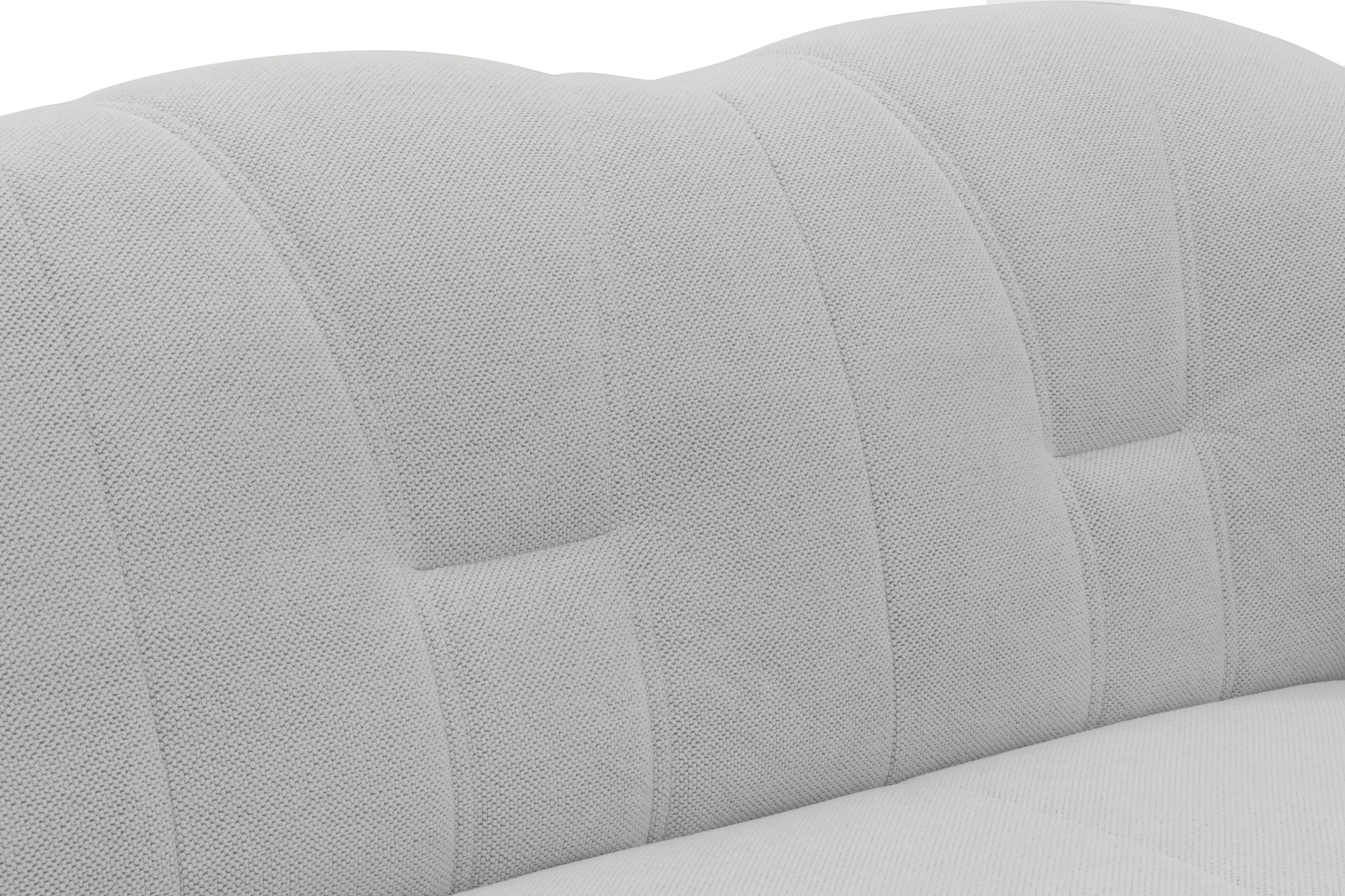DOMO collection Zithoek Flores ook in leren bekleding, B/D/H: 293/180/86 cm, U-vorm (3 stuks)