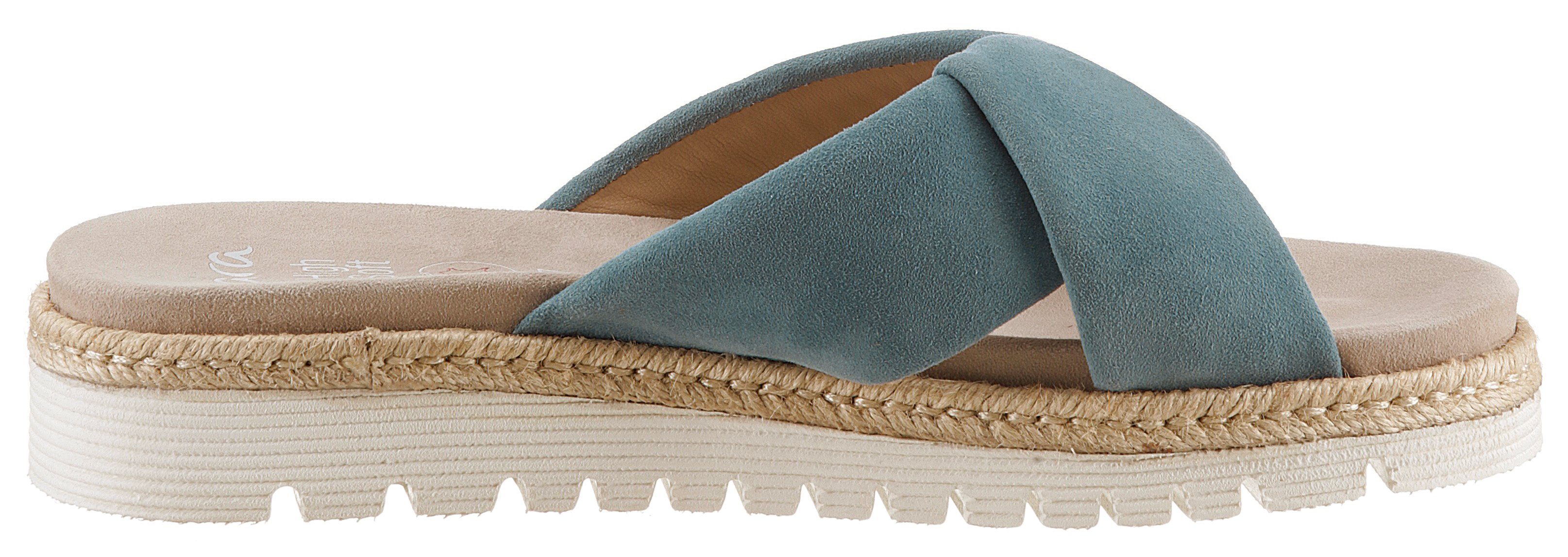 Ara Slippers Jamaika plateau, zomerschoen, slippers in comfortabele schoenwijdte g (= breed)