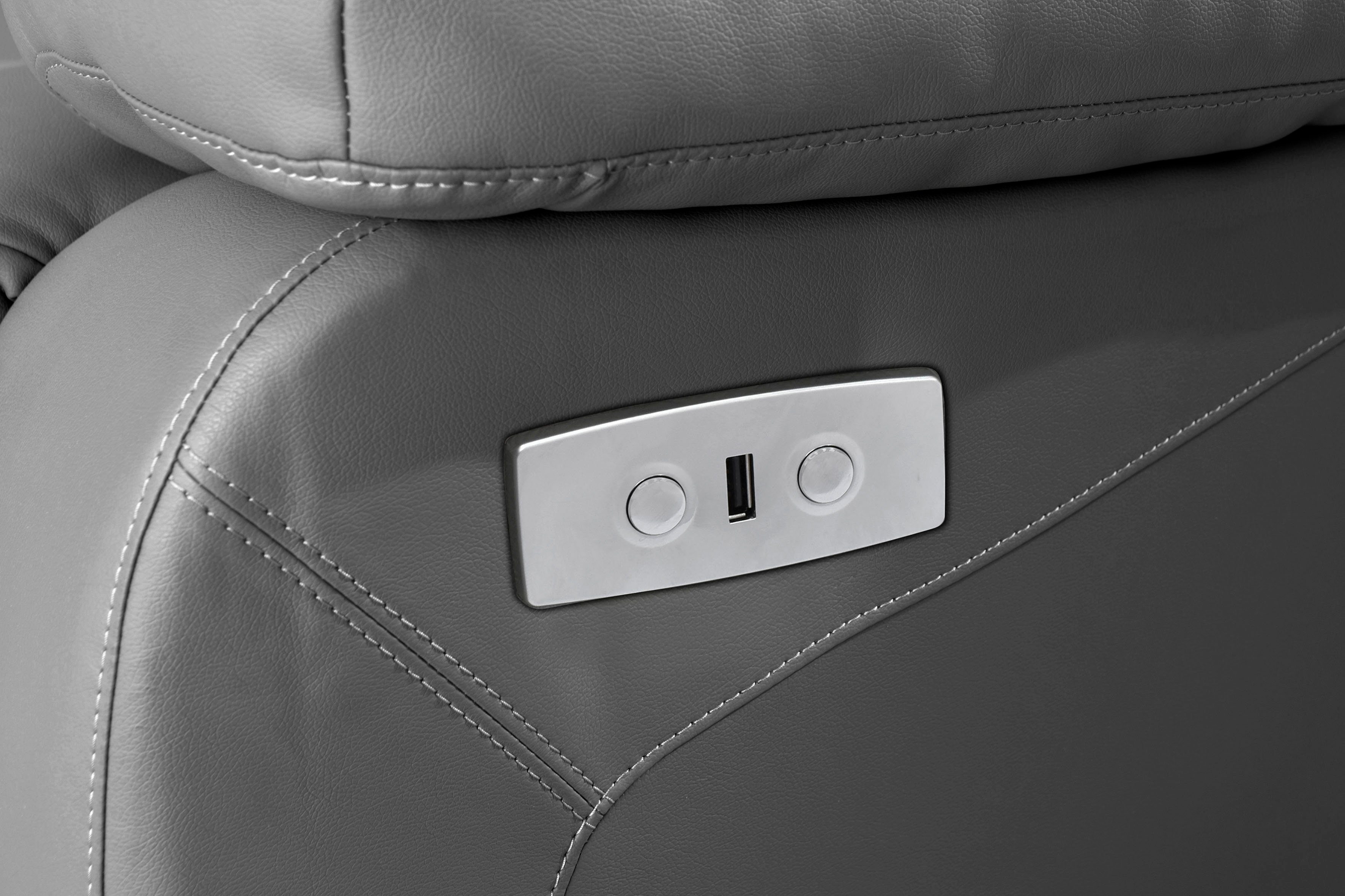 Home affaire 3-zitsbank Lannilis met handmatige en elektrische relaxfunctie