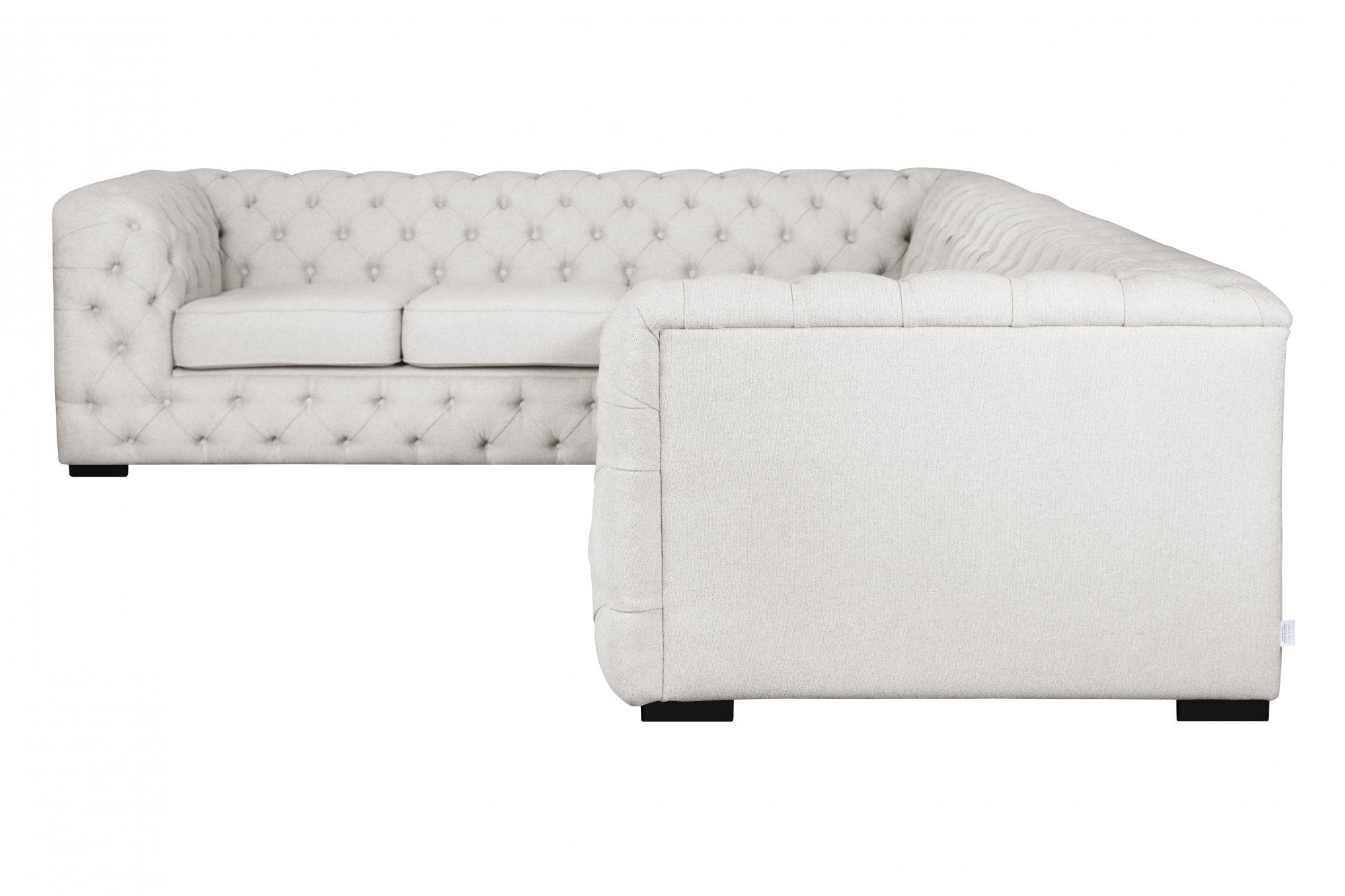 Guido Maria Kretschmer Home&Living Chesterfield-bank KALINA L-vorm hoogwaardig chesterfield design, zeer hoogwaardige afwerking