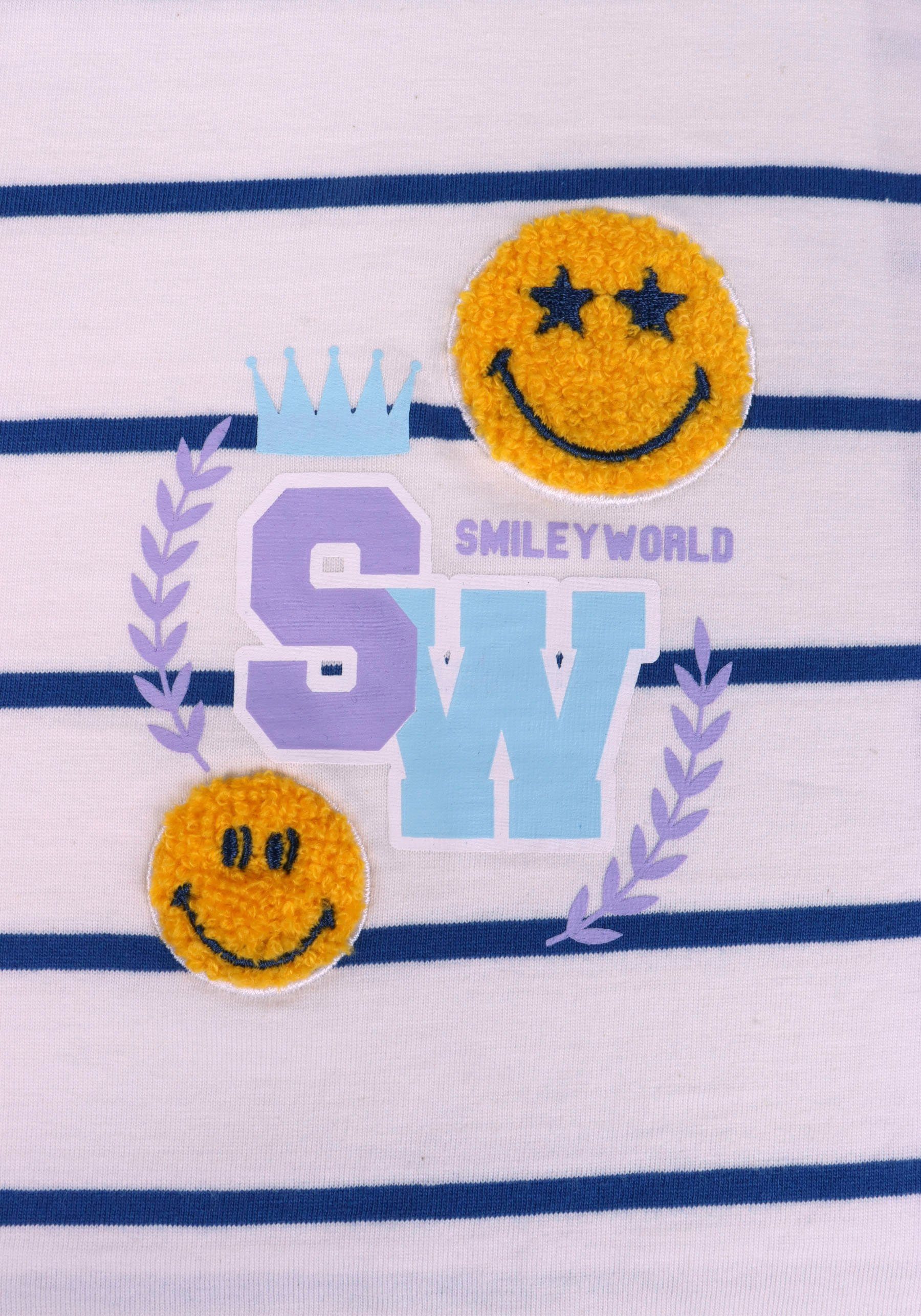 Capelli New York T-shirt met smiley-applicatie