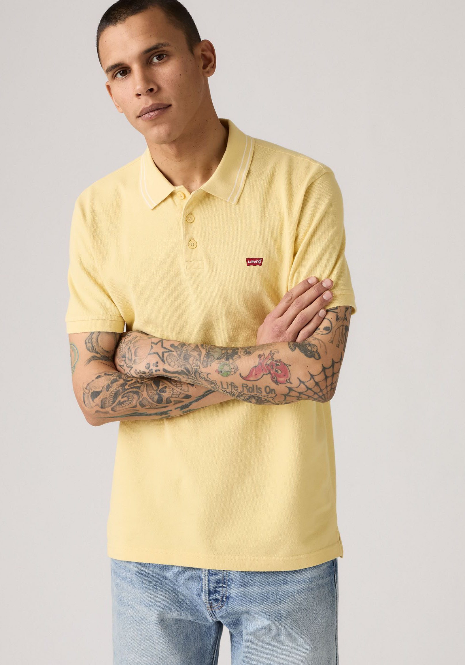 Levi's® Poloshirt LE NEW LEVIS HM POLO met klein batwing-logo
