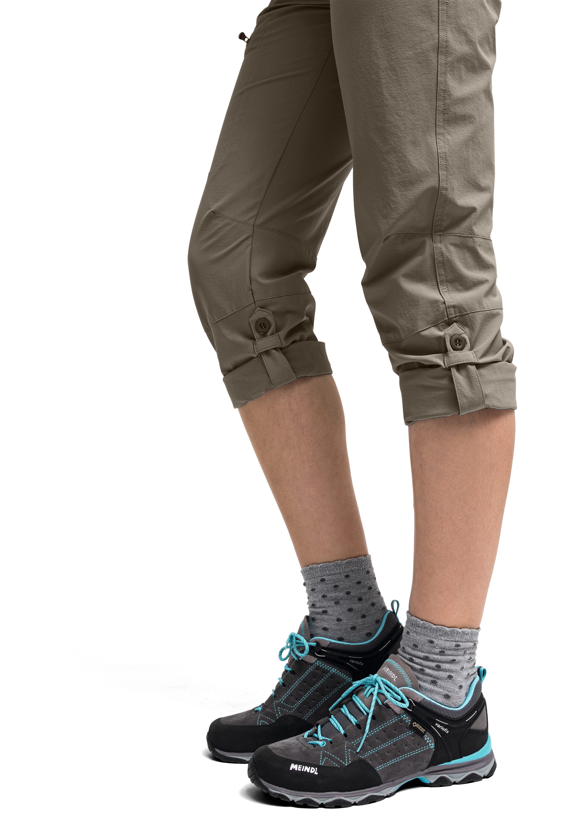 Maier Sports Functionele broek Lulaka Dames wandelbroek, ventilerende outdoorbroek met oprolfunctie