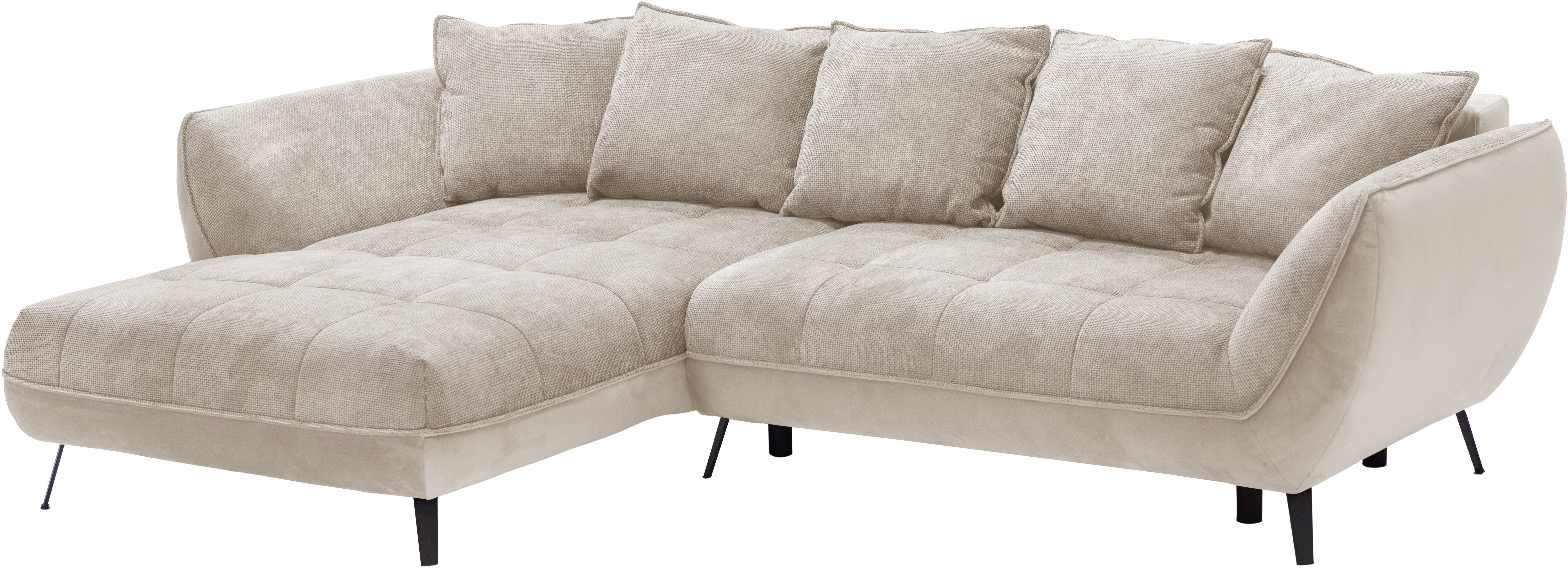 exxpo - sofa fashion Hoekbank Midway met eenvoudige Easy-Lift bedfunctie, comfortabel en modern