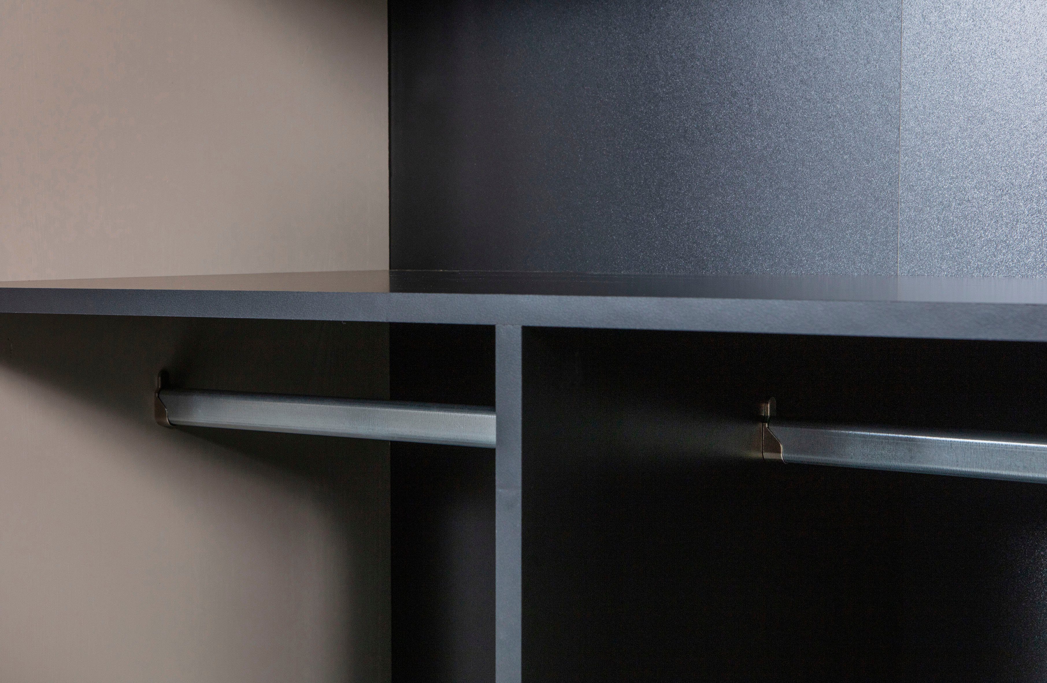WOOOD Multifunctionele kast Daily garderobekast met push-to-open functie, hoogte 200 cm, breedte 50 of 100 cm