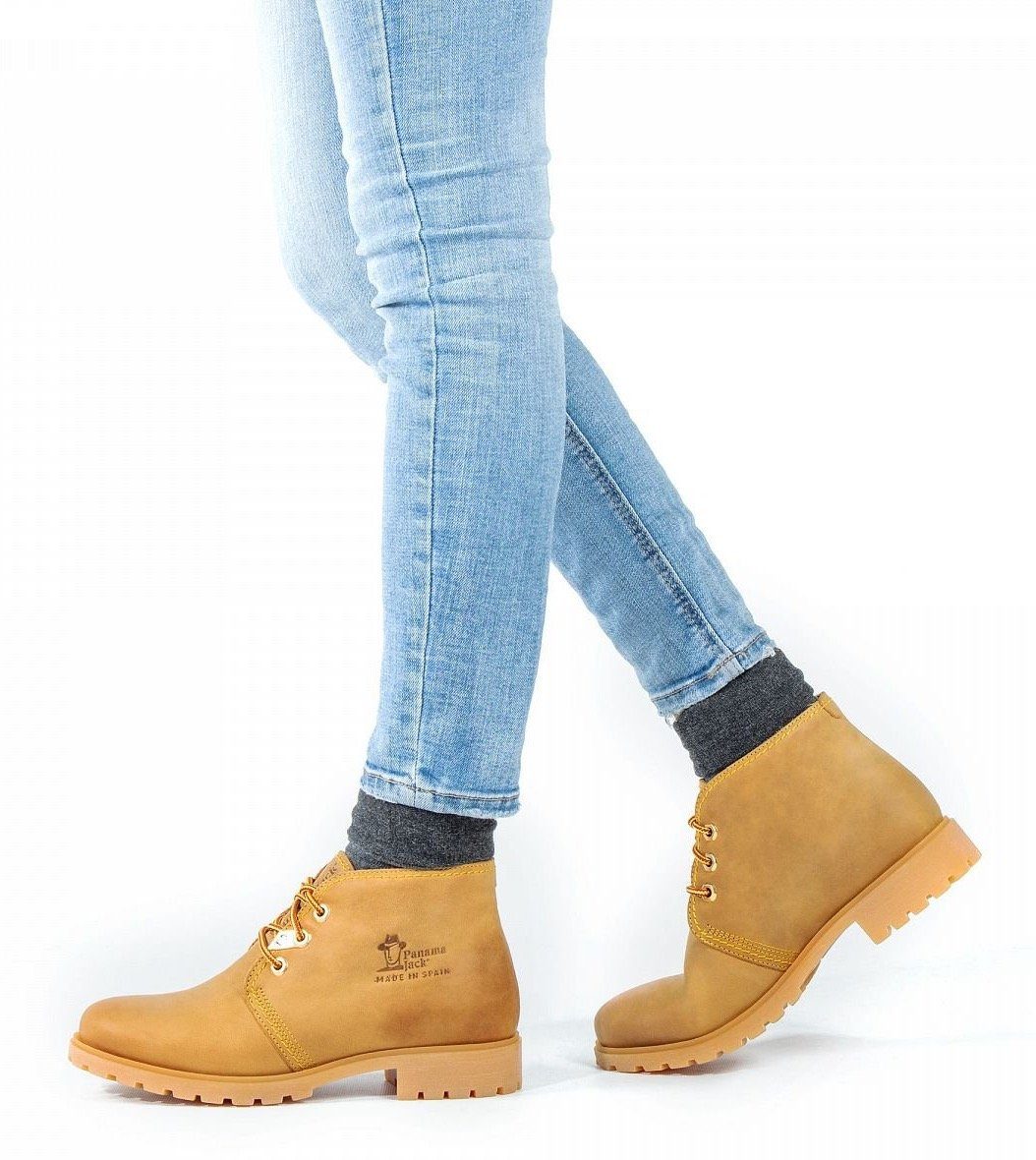 Panama Jack Hoge veterschoenen Bota met gestempeld logo