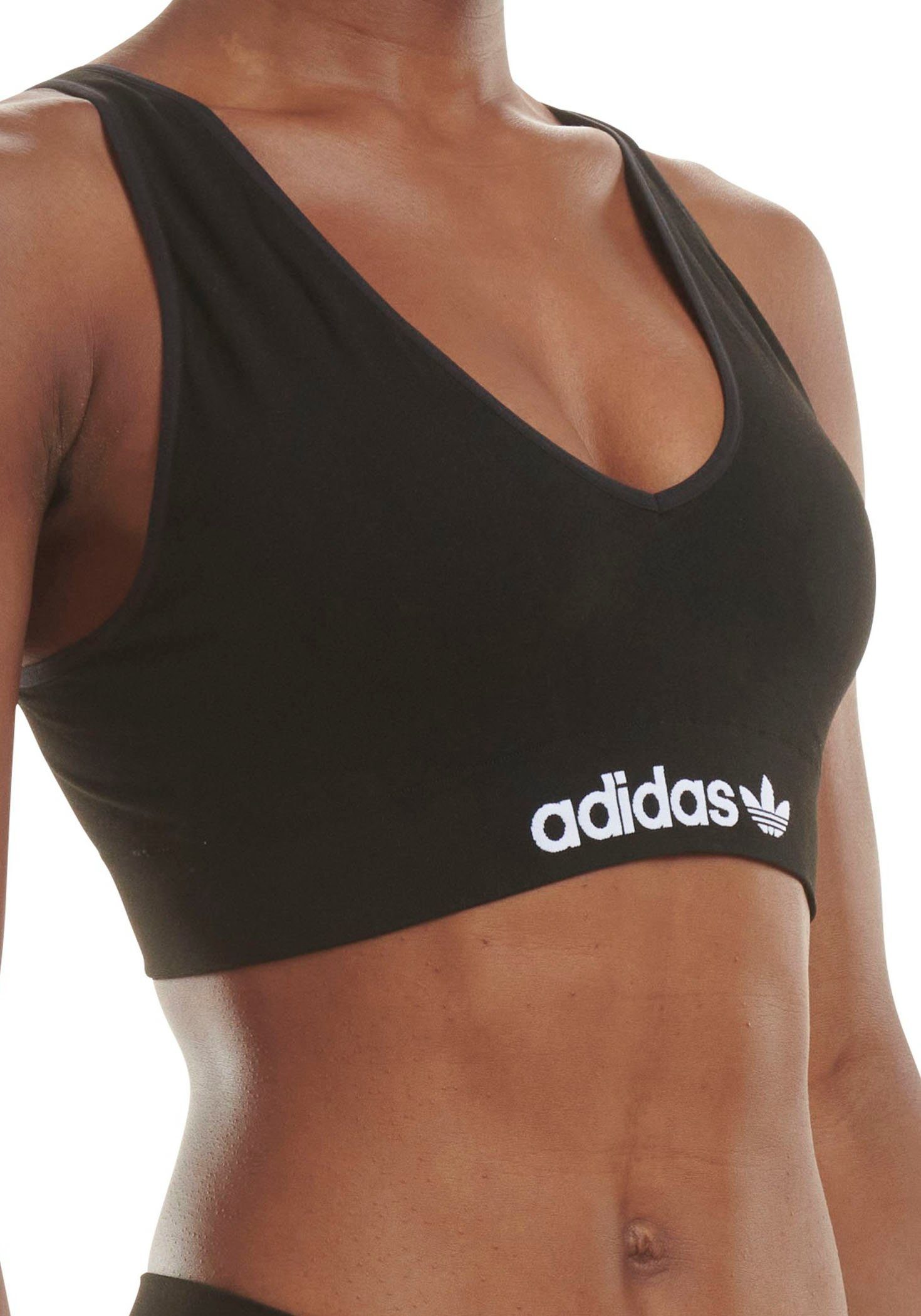 adidas Originals Bralette met brede logoband