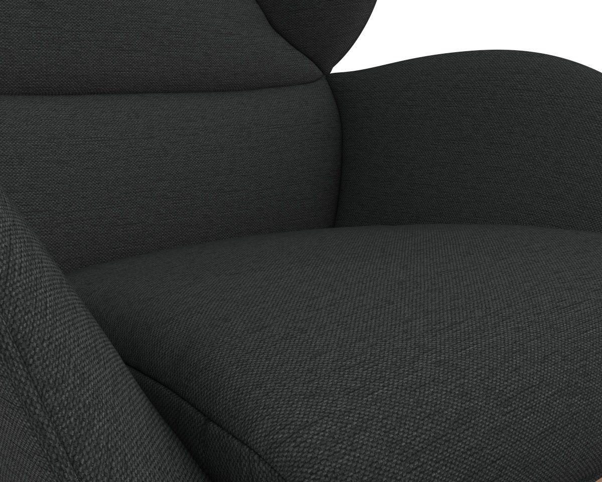 FLEXLUX Oorfauteuil Adria Stijl & comfort, organische vorm, eikenhouten voet