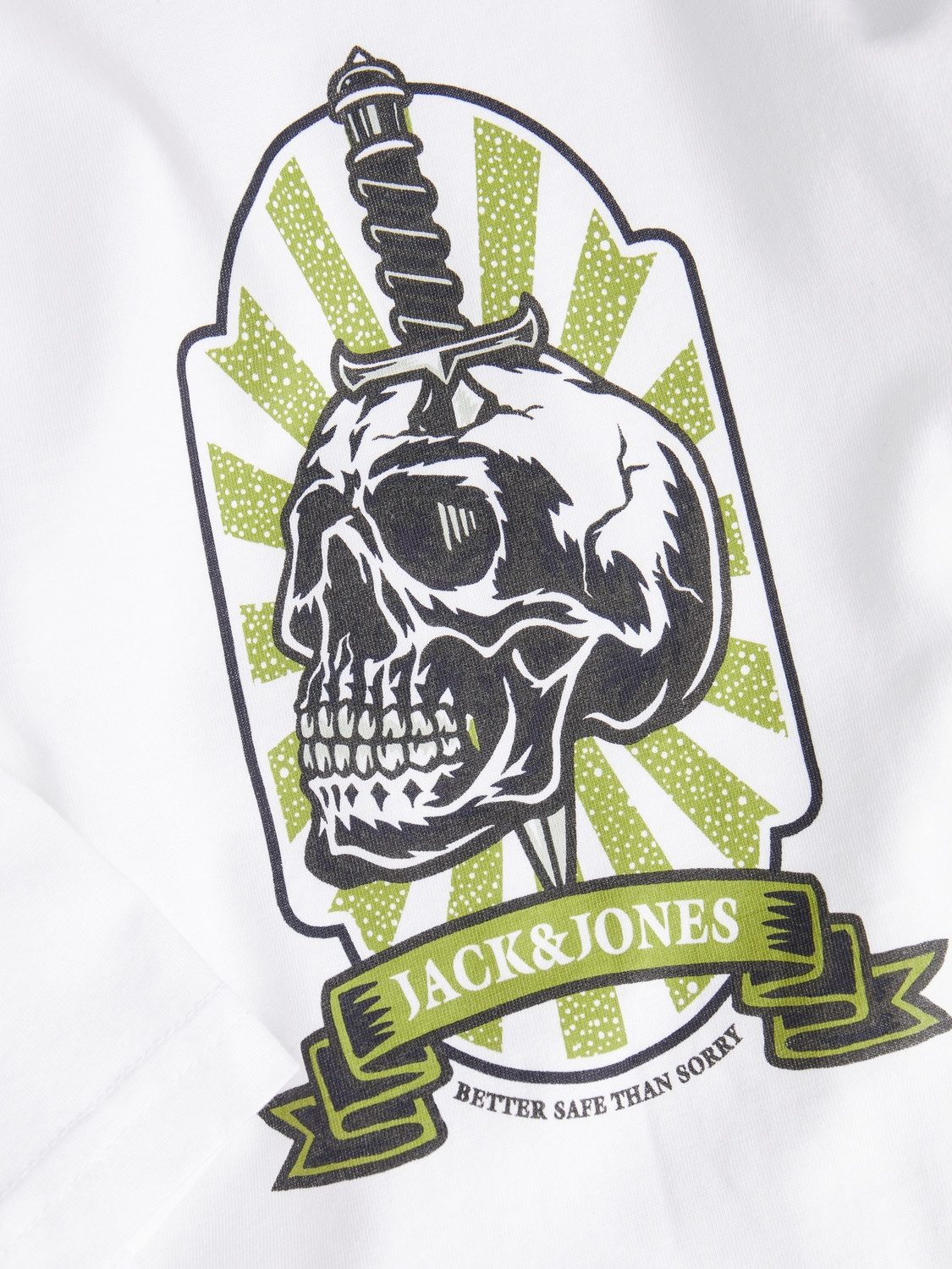 Jack & Jones Shirt met ronde hals JORSEVEN SKULL TEE SS CREW NECK SN