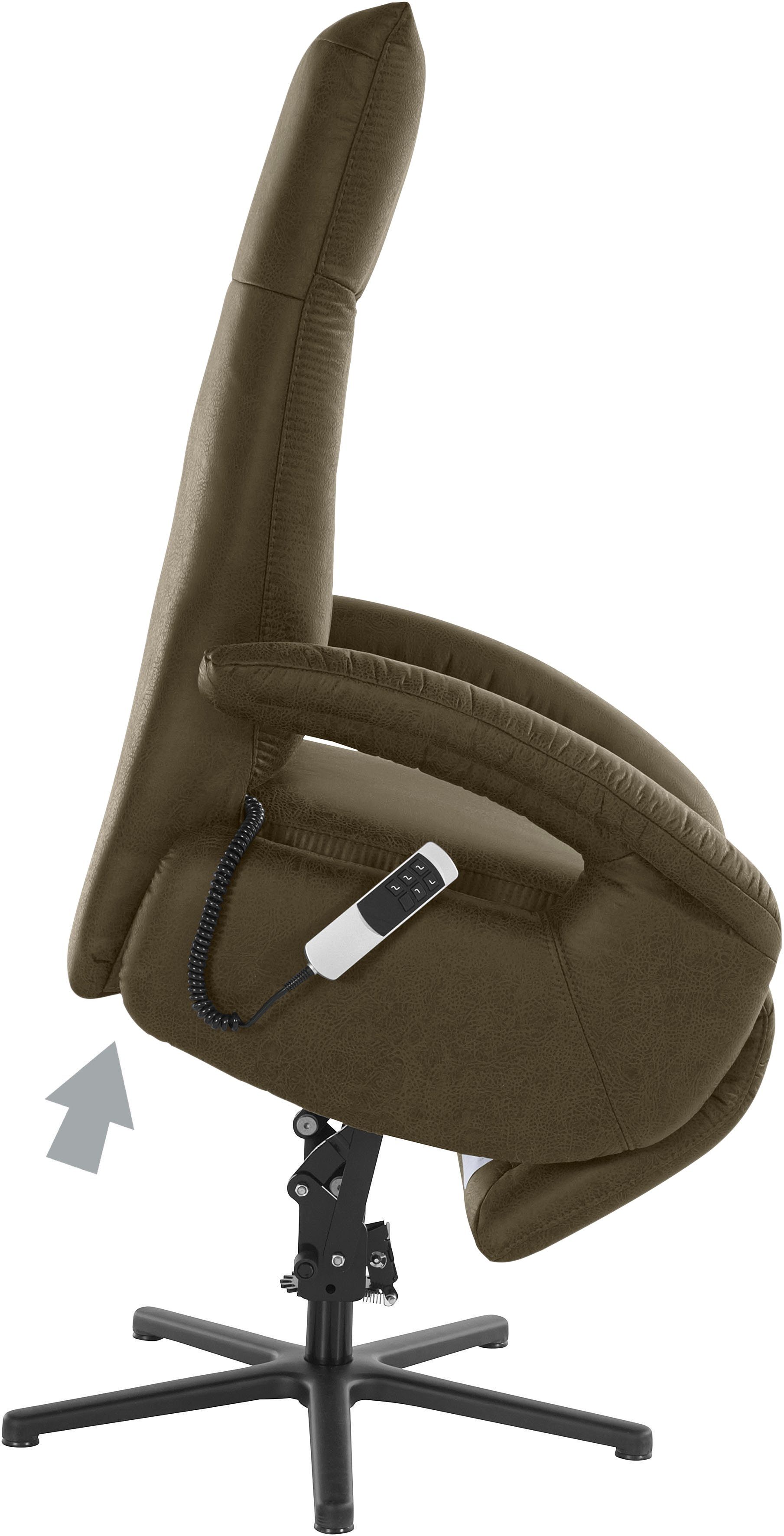 sit&more Relaxfauteuil Tycoon naar keuze handmatig, met twee motoren of met accu of met 2 motoren