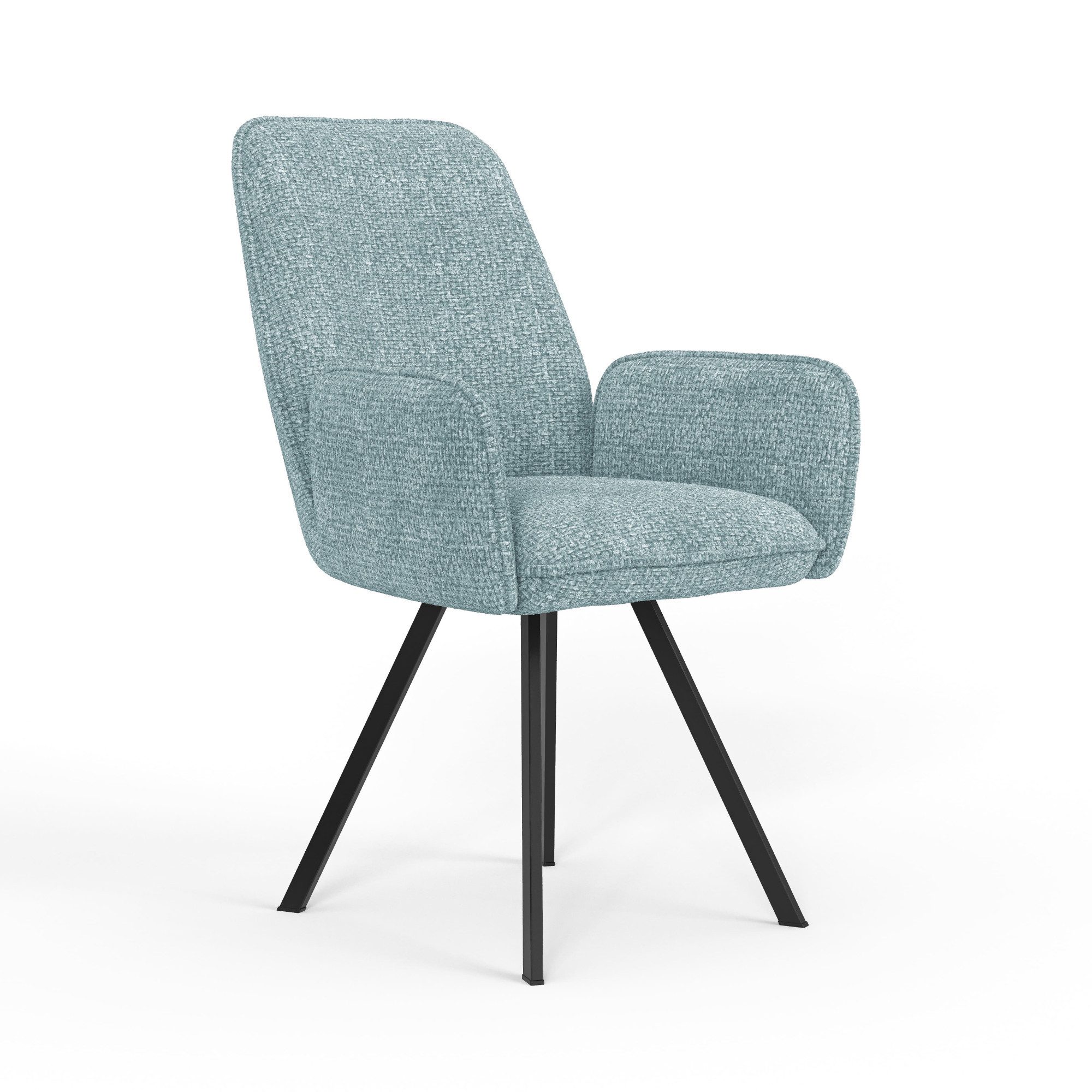 Home affaire Stoel met armleuningen Mily eetkamerstoel, gestoffeerde fauteuil, woonstoel, eetstoel met armleuningen (set, 2 stuks)